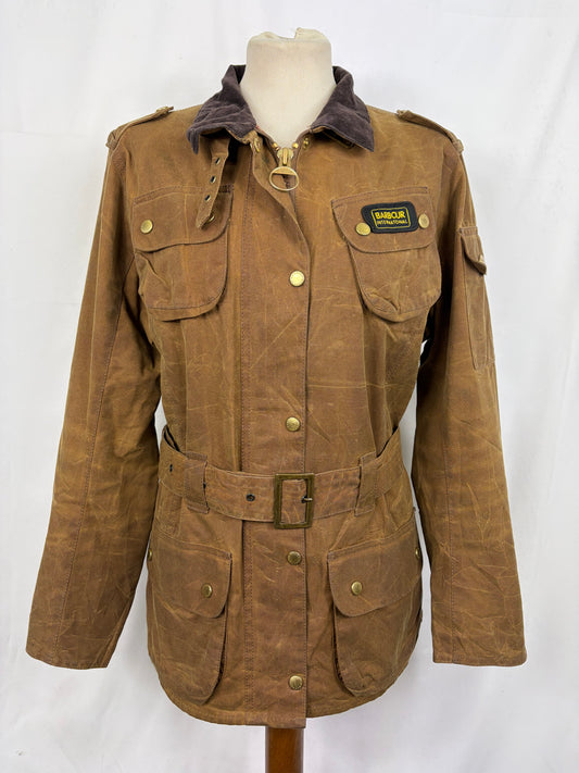 Giacca Barbour International beige Donna Medium UK14  -Lady International Beige UK14 Size M