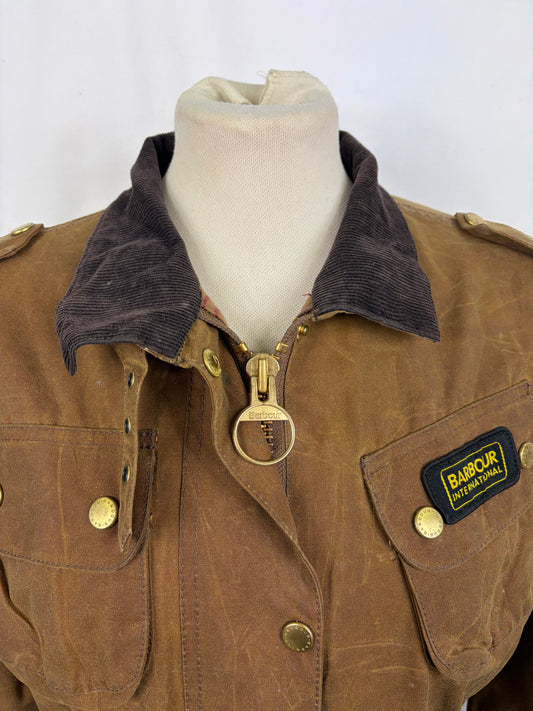 Giacca Barbour International beige Donna Medium UK14  -Lady International Beige UK14 Size M