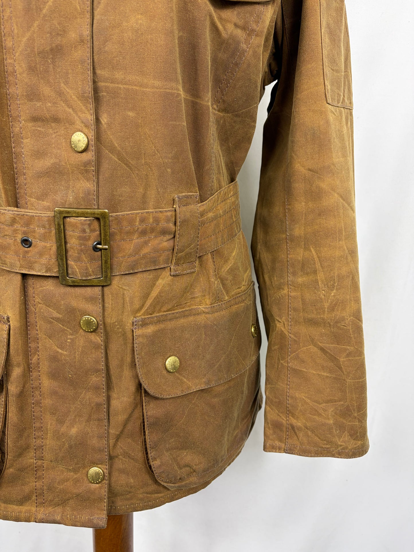 Giacca Barbour International beige Donna Medium UK14  -Lady International Beige UK14 Size M