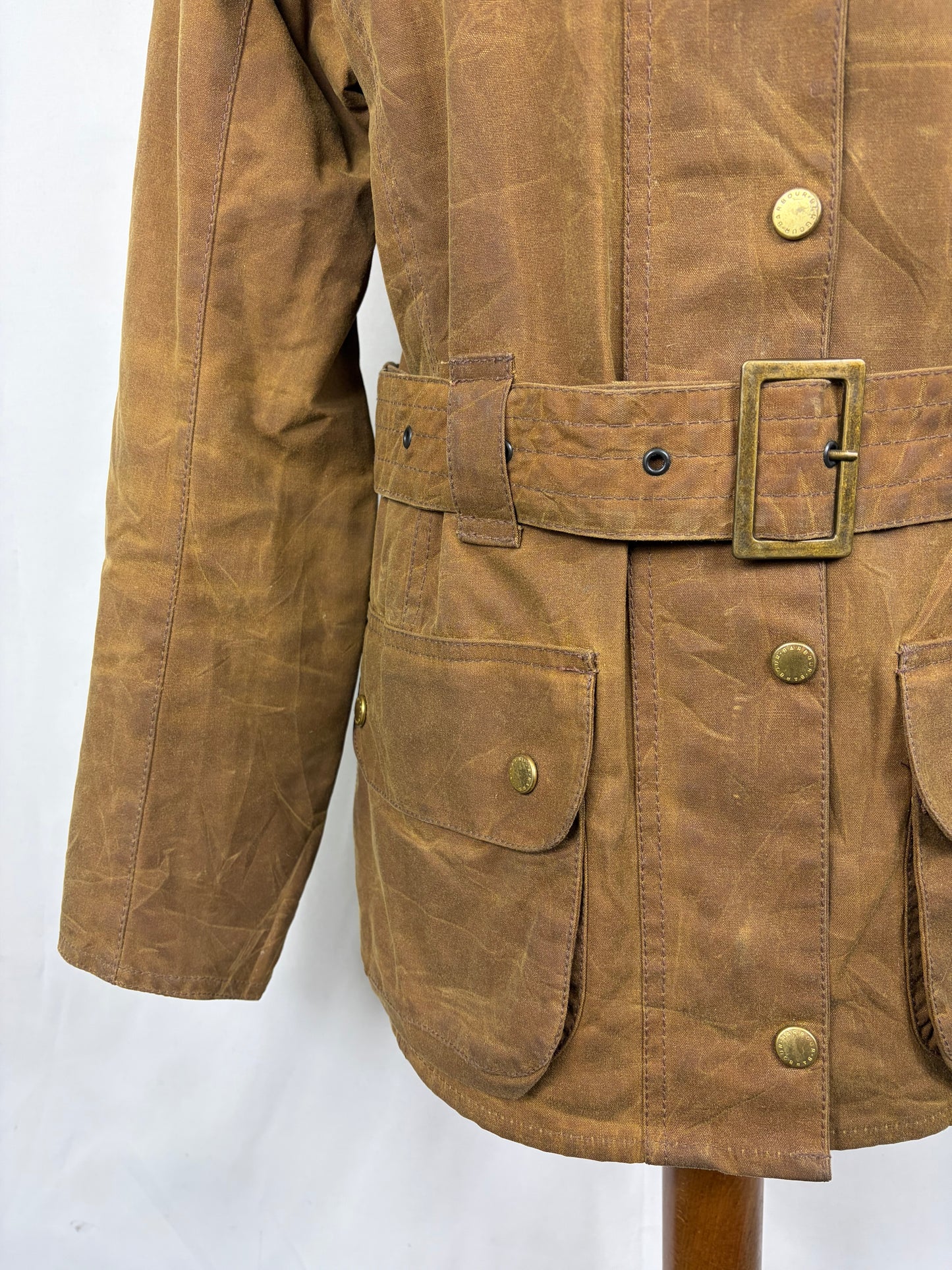 Giacca Barbour International beige Donna Medium UK14  -Lady International Beige UK14 Size M