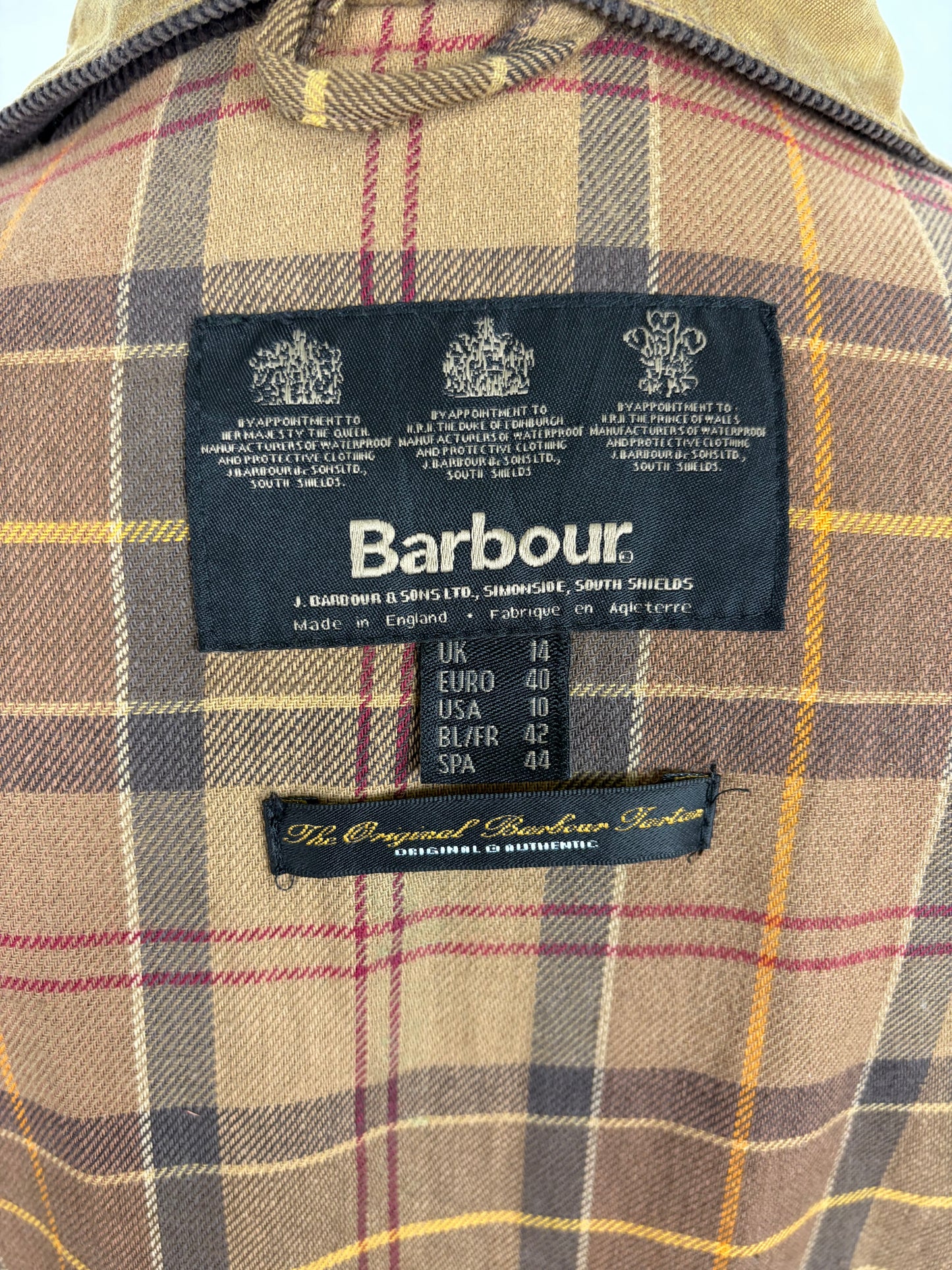 Giacca Barbour International beige Donna Medium UK14  -Lady International Beige UK14 Size M