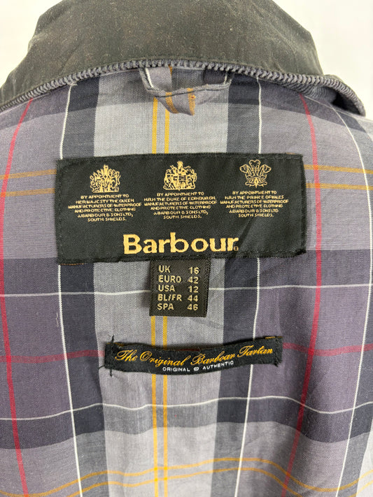 Giacca Barbour International leggera nera UK16 tg.46 -International Flyweight Black Jacket size UK16