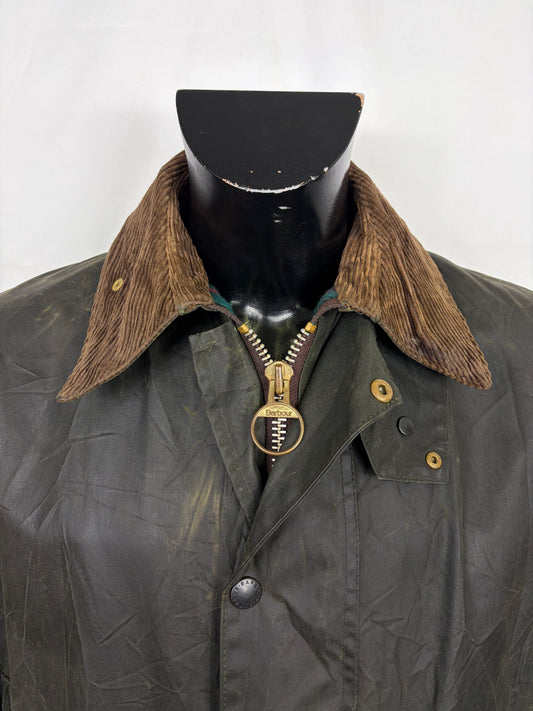 Giacca Barbour Vintage Northumbria C42/107 cm-Green Waxed Northumbria Jacket Size Large