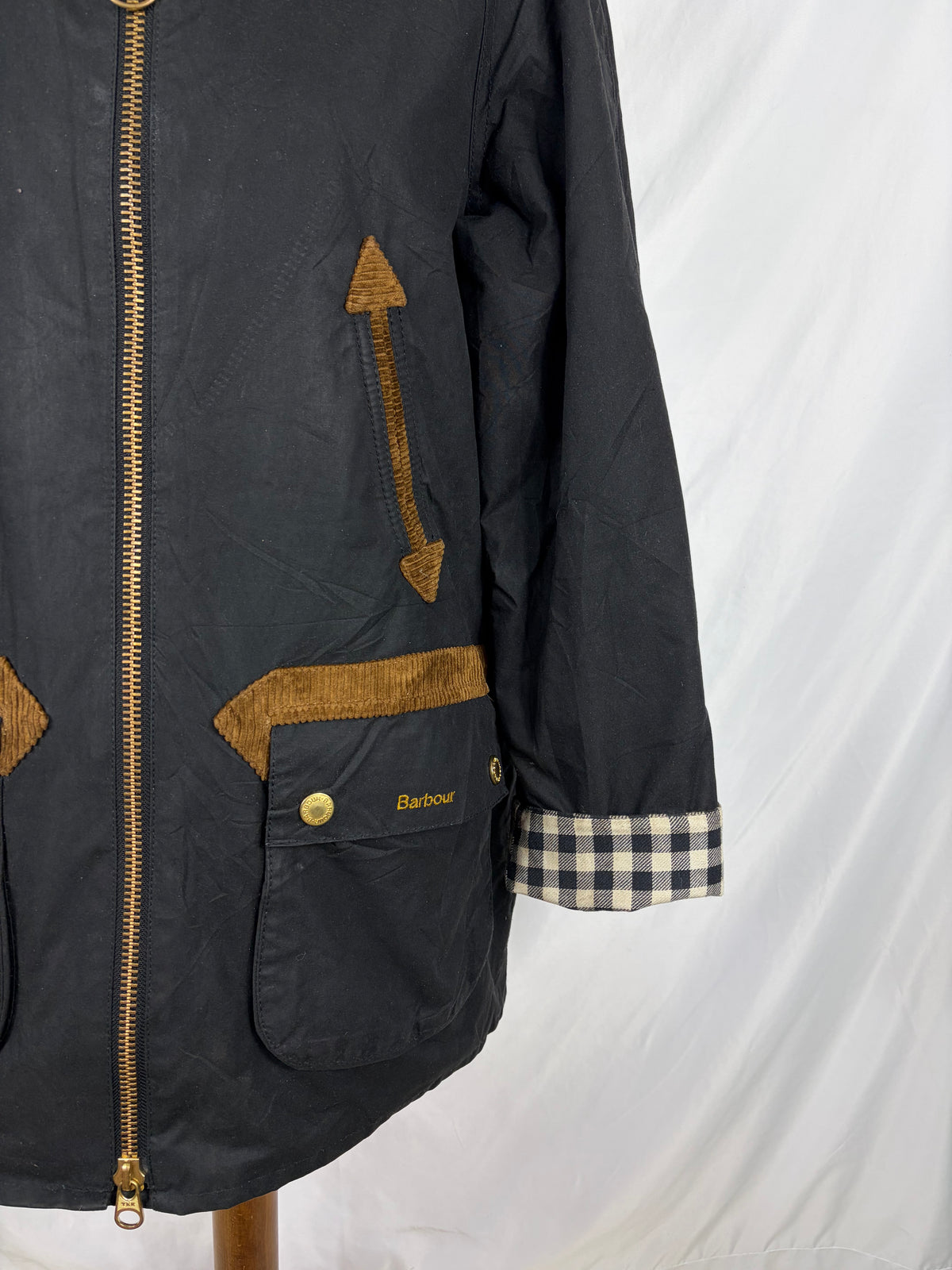 Barbour X Alexa Chung Thainstone Nero uk12 Medium -Rare Black Jacket by Alexa Chung size M