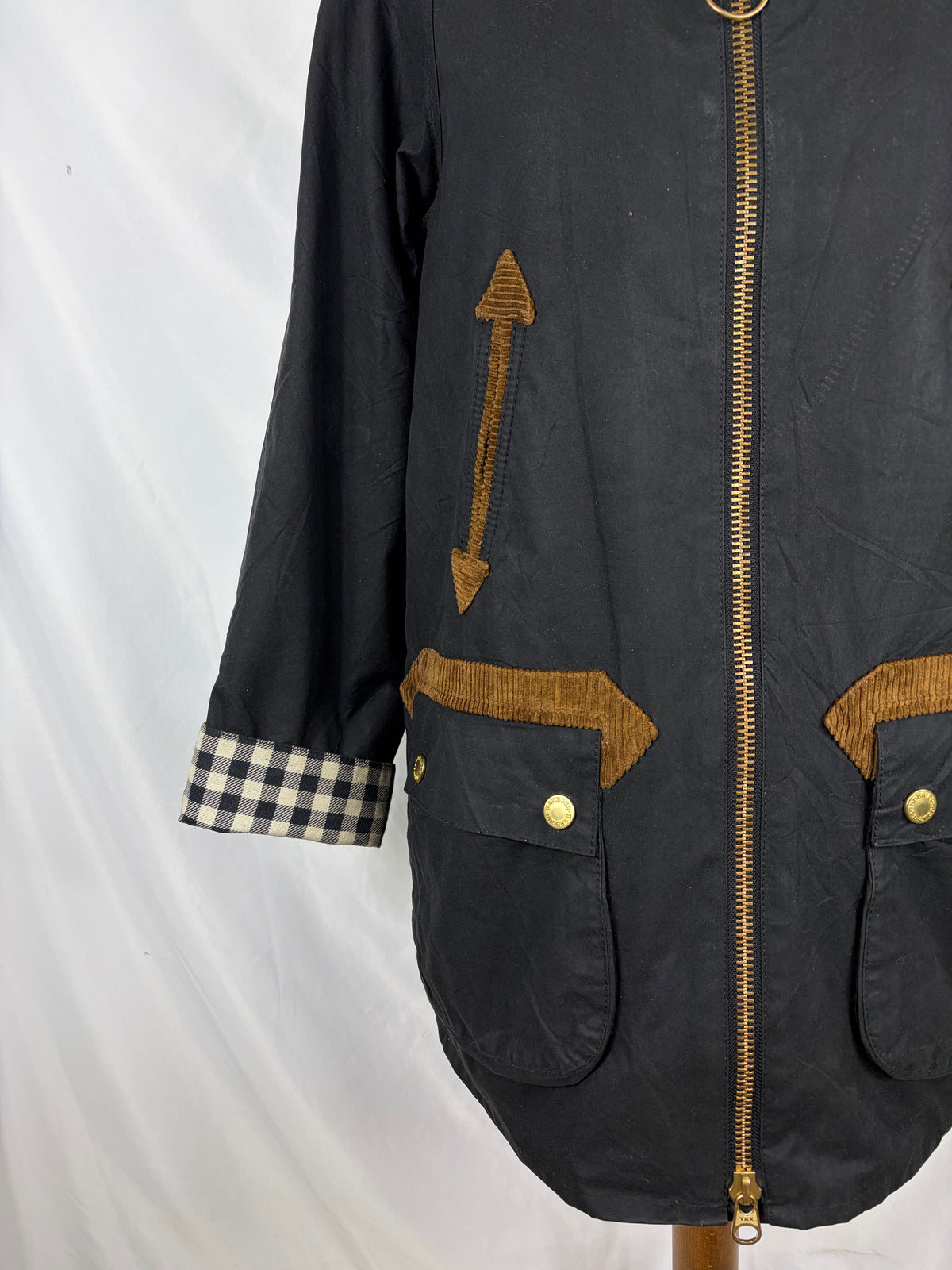 Barbour X Alexa Chung Thainstone Nero uk12 Medium -Rare Black Jacket by Alexa Chung size M