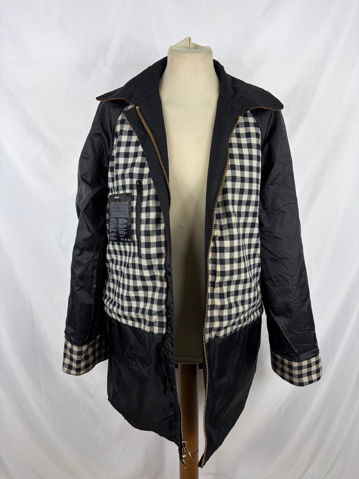 Barbour X Alexa Chung Thainstone Nero uk12 Medium -Rare Black Jacket by Alexa Chung size M