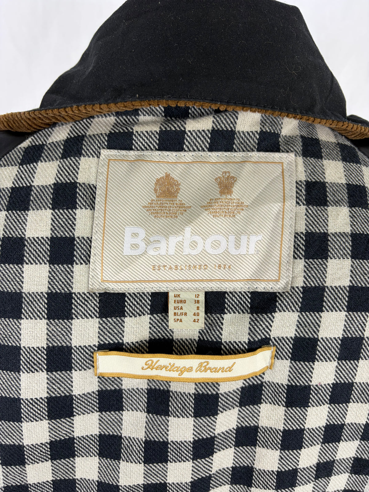 Barbour X Alexa Chung Thainstone Nero uk12 Medium -Rare Black Jacket by Alexa Chung size M