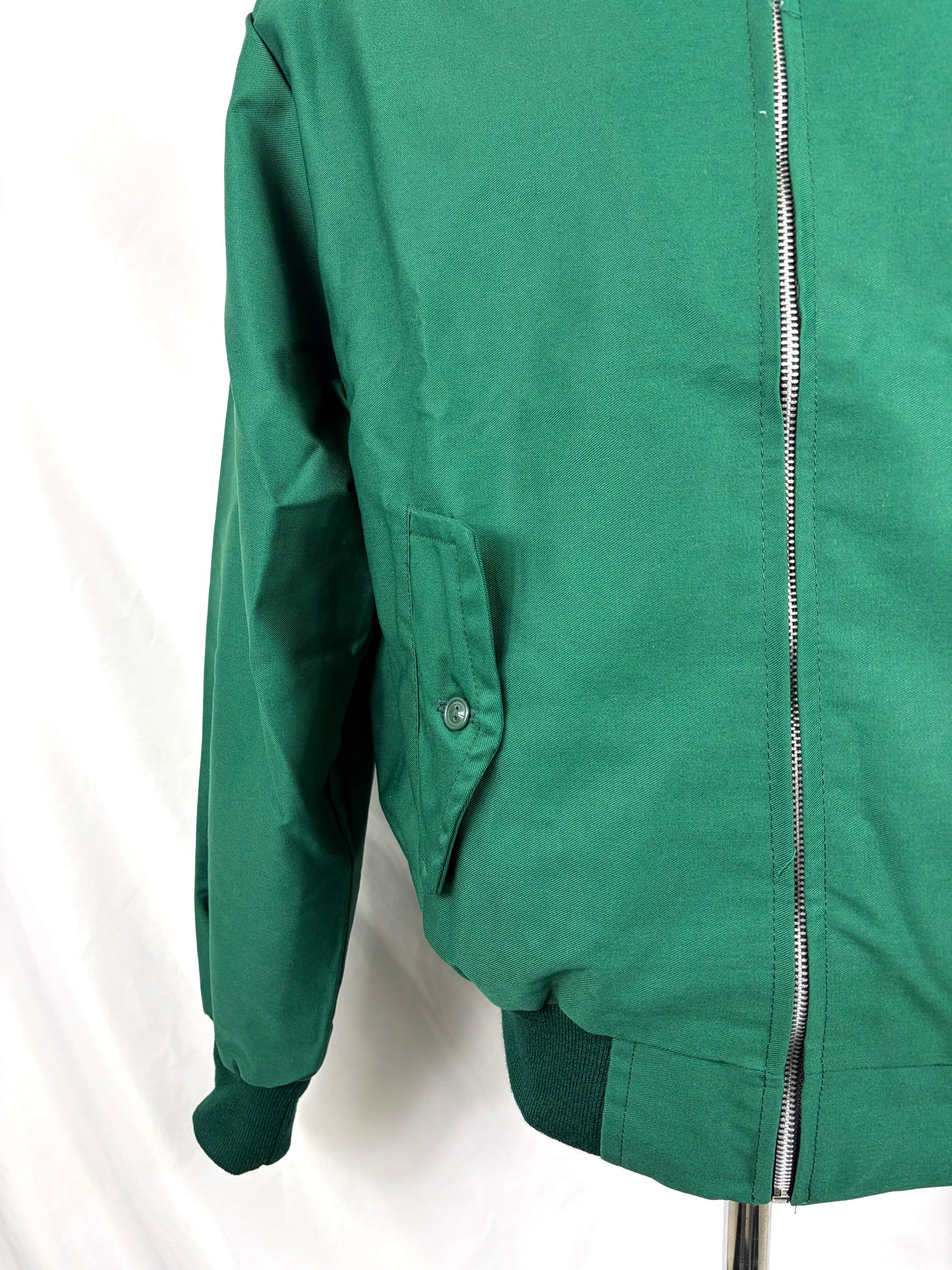 Giacca Harrington verde da uomo in cotone  Made in England - Man Green Harrington Jacket - Shop In London