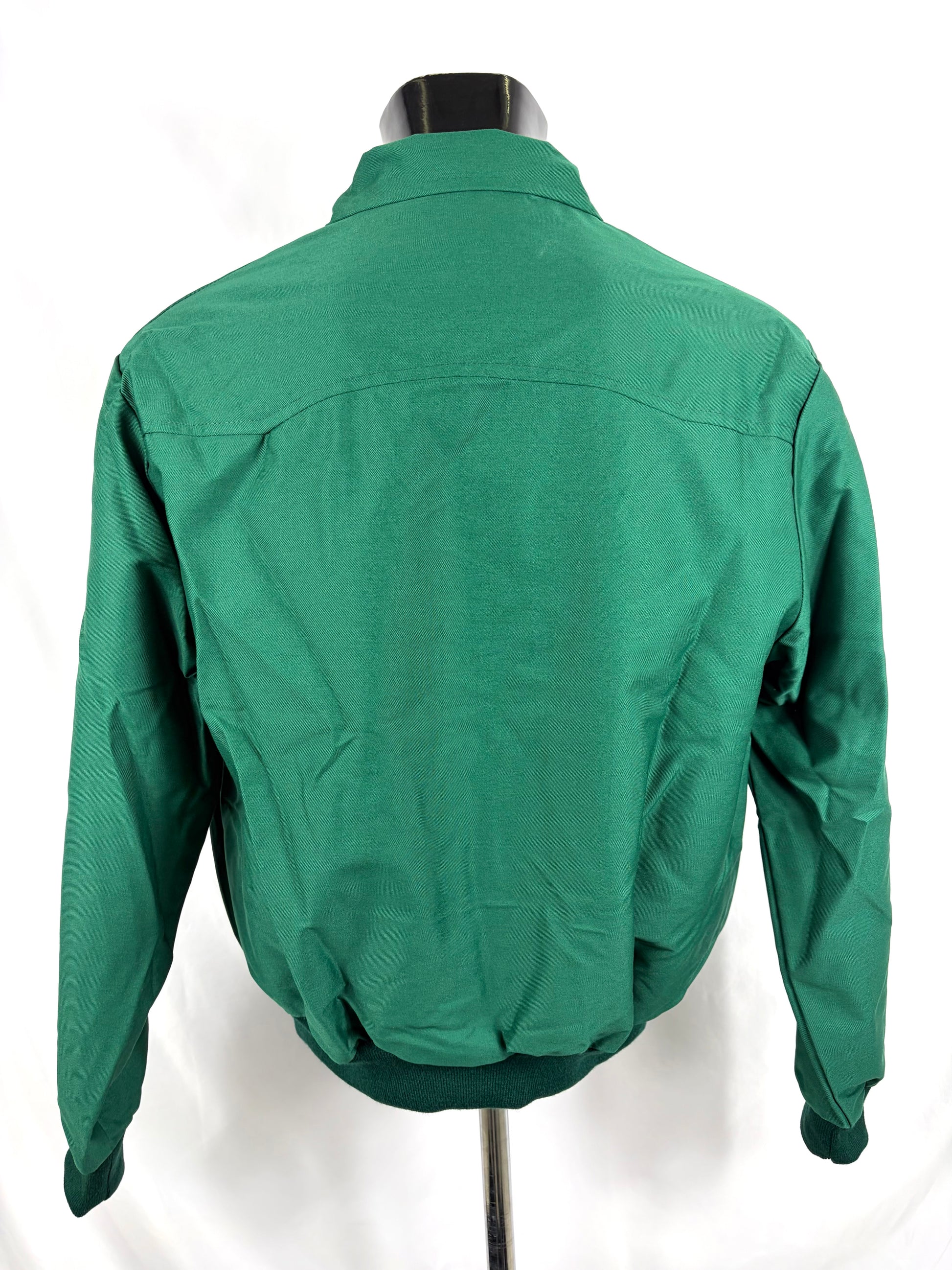 Giacca Harrington verde da uomo in cotone  Made in England - Man Green Harrington Jacket - Shop In London