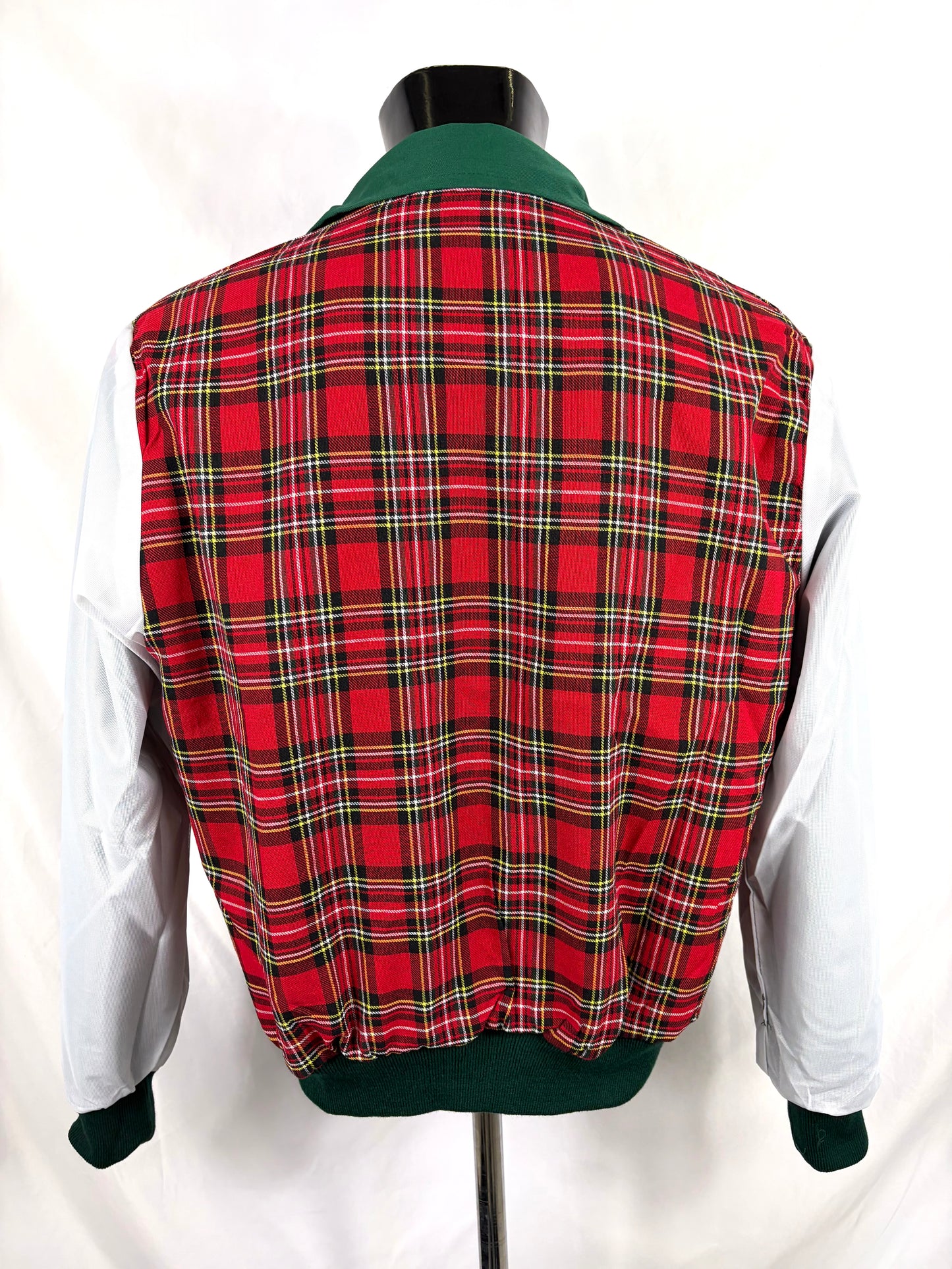 Giacca Harrington verde da uomo in cotone  Made in England - Man Green Harrington Jacket - Shop In London