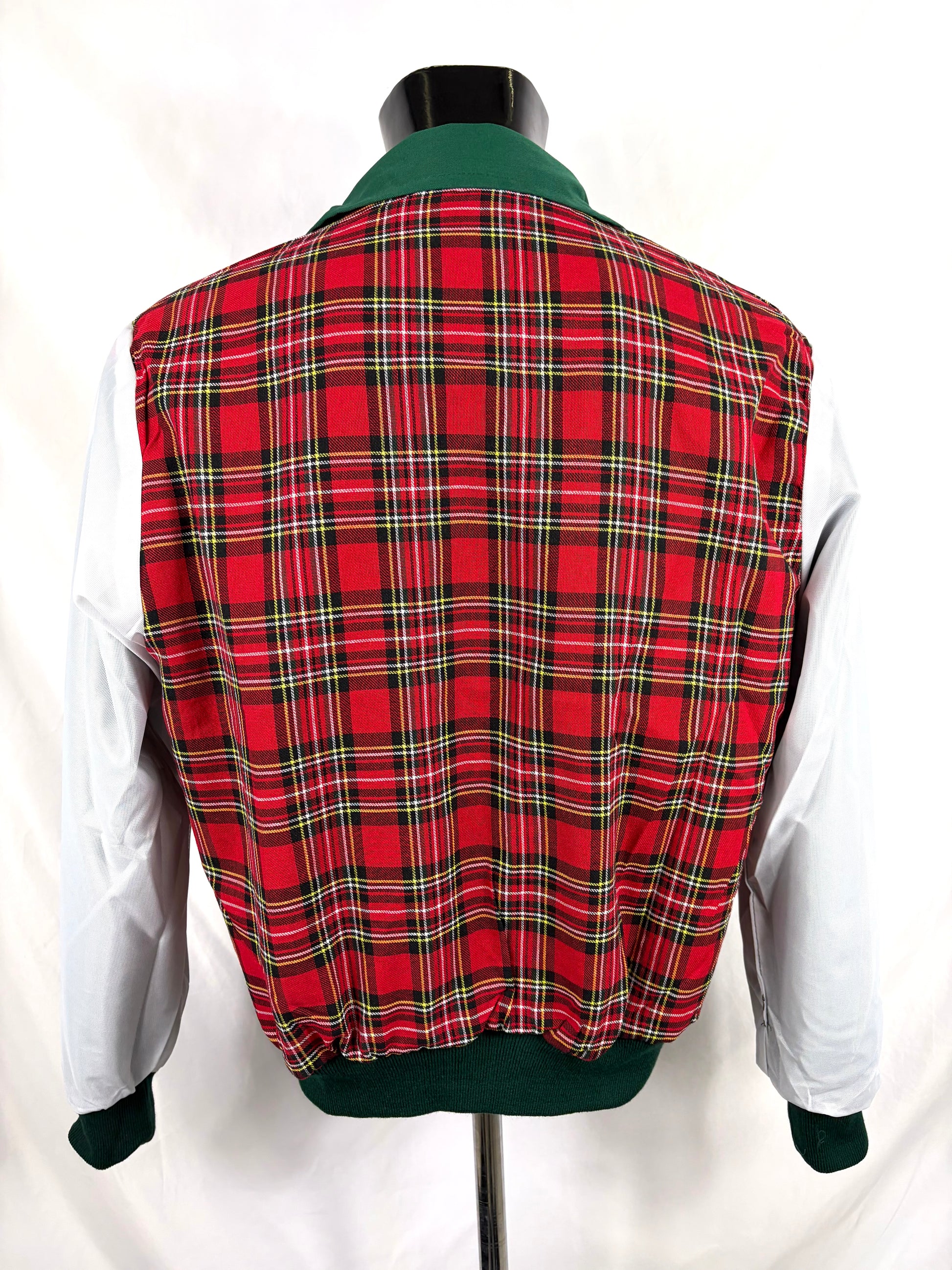 Giacca Harrington verde da uomo in cotone  Made in England - Man Green Harrington Jacket - Shop In London