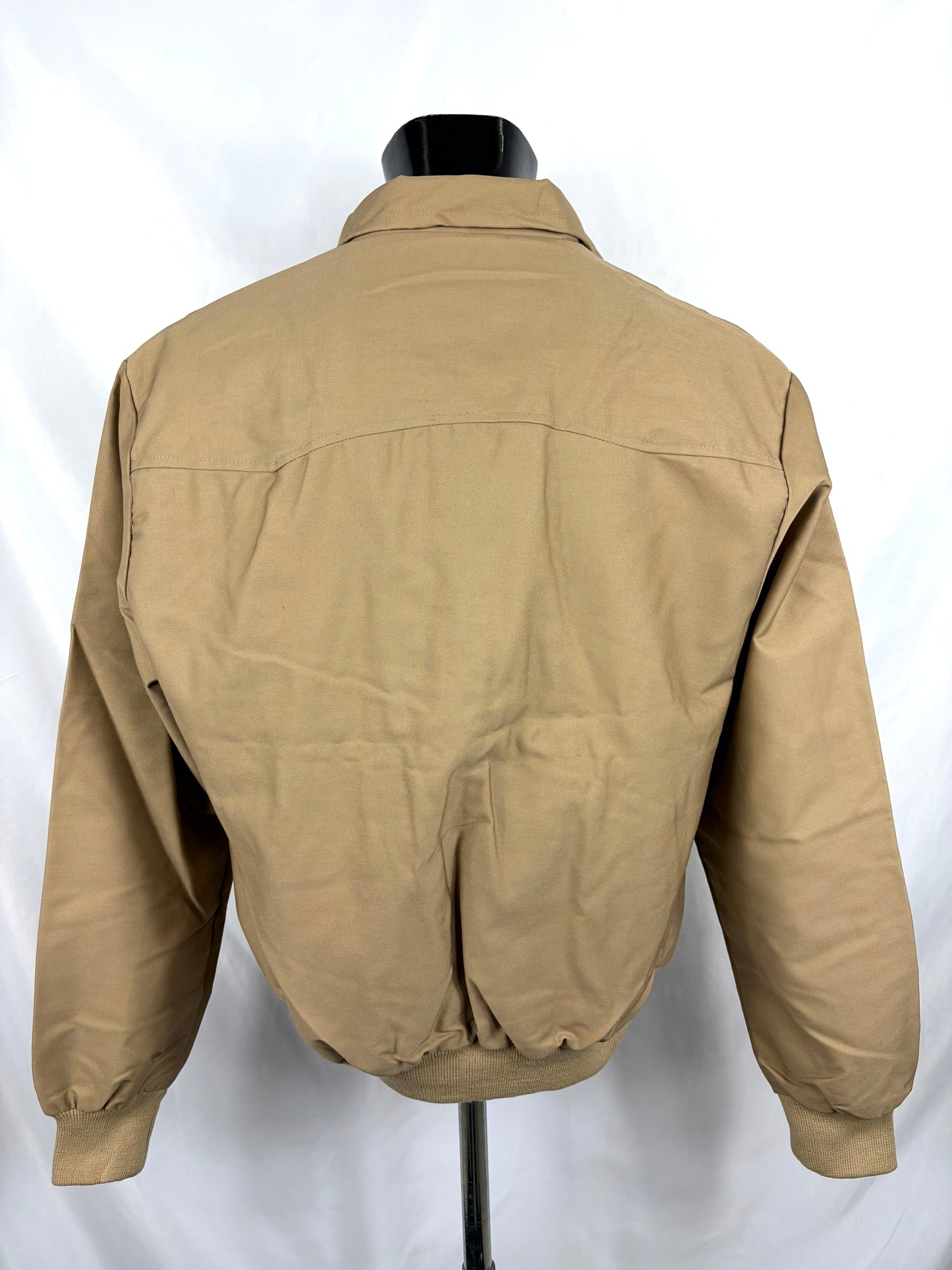 Giacca Harrington beige da uomo in cotone Made in England - Man Beige Harrington Jacket - Shop In London