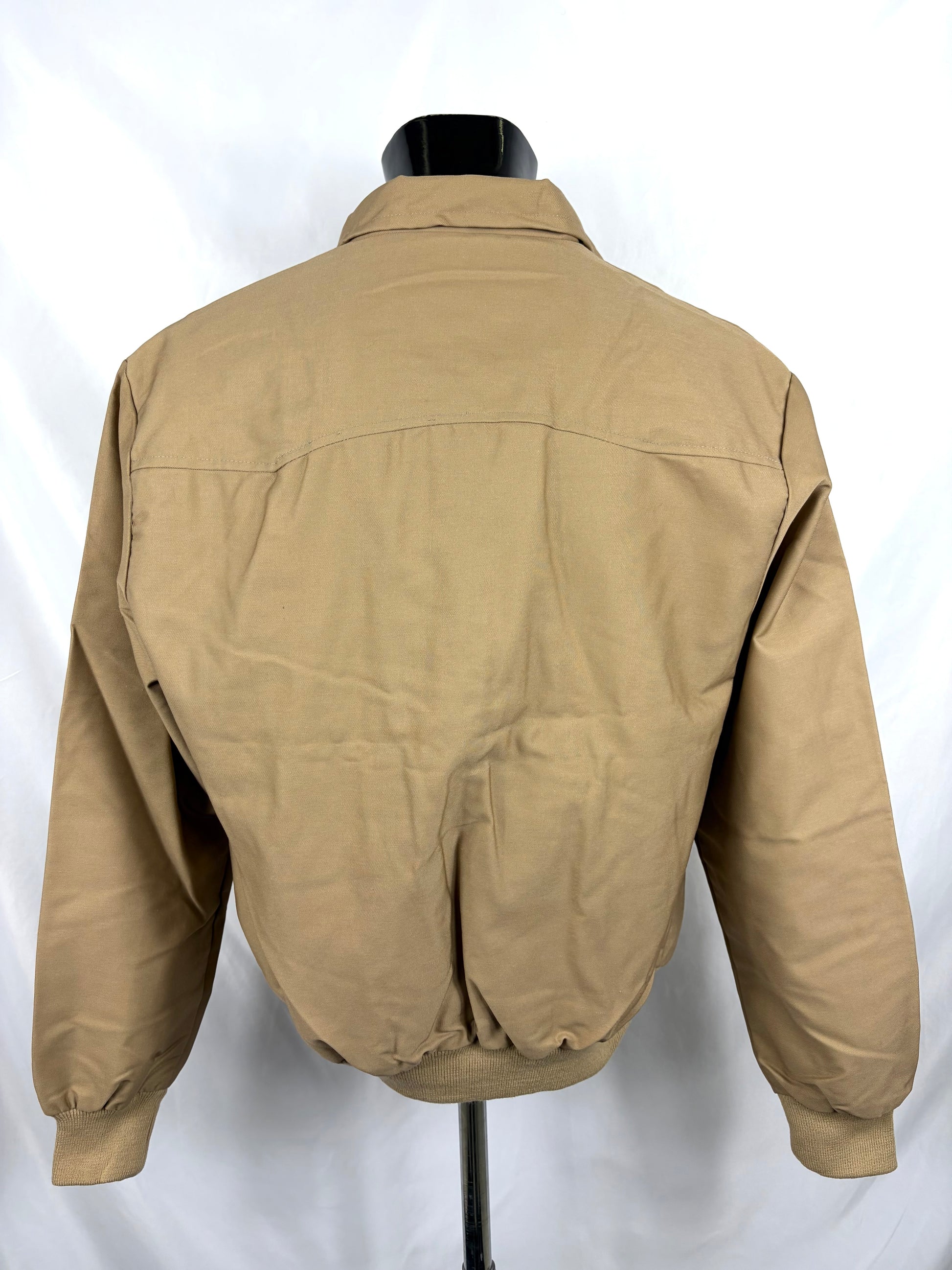 Giacca Harrington beige da uomo in cotone Made in England - Man Beige Harrington Jacket - Shop In London