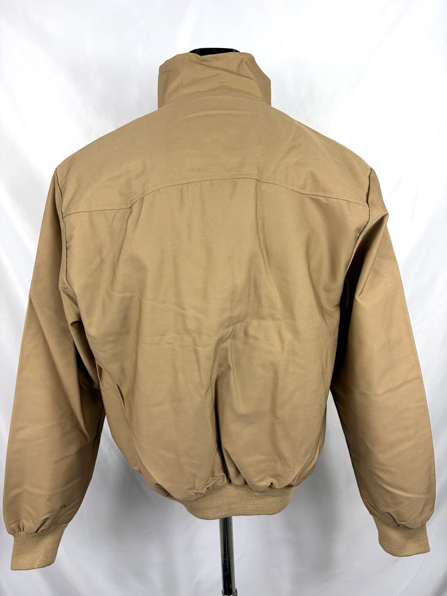 Giacca Harrington beige da uomo in cotone Made in England - Man Beige Harrington Jacket - Shop In London