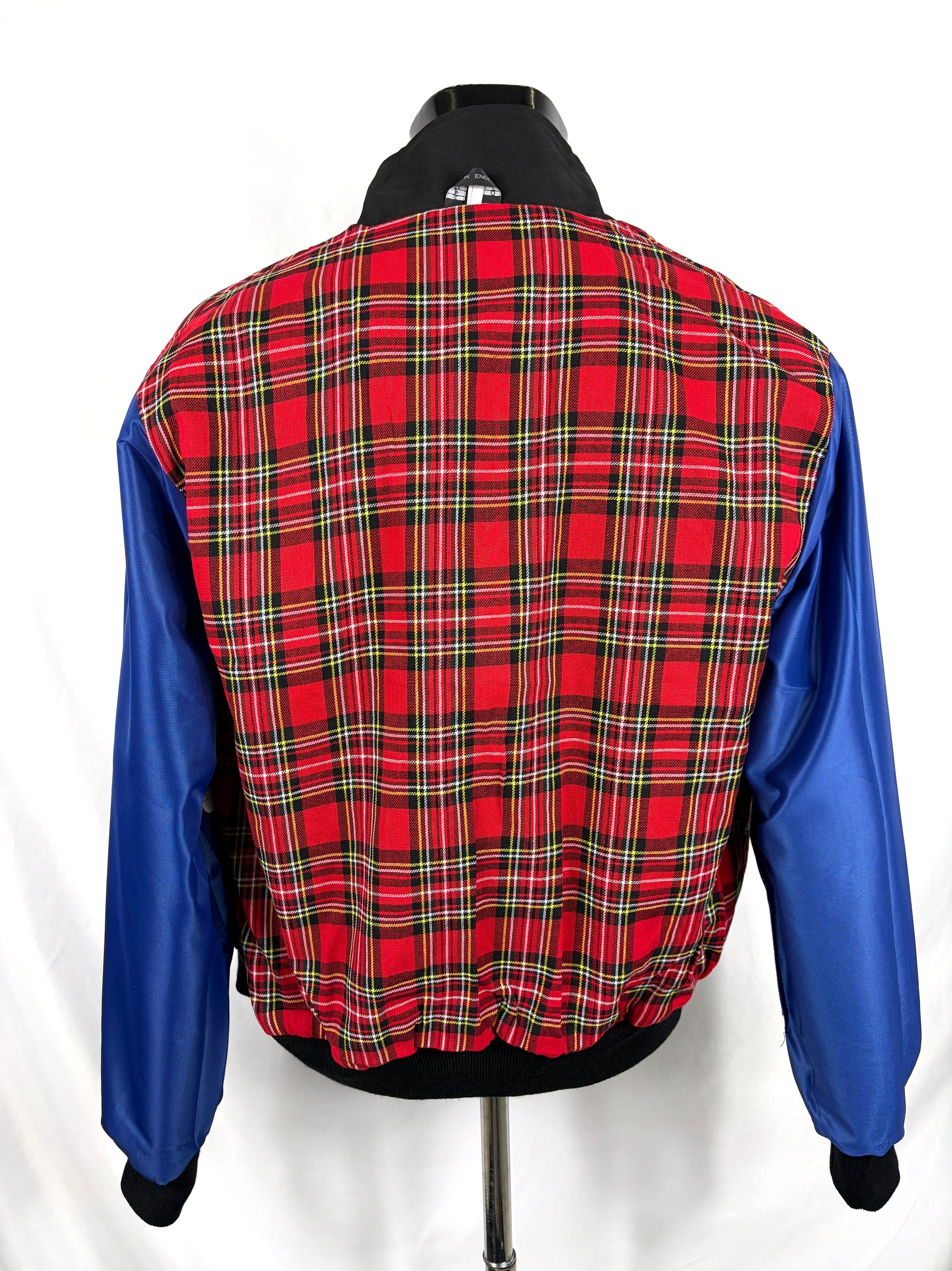 Giacca Harrington nera da uomo in cotone Made in England - Man Black Harrington Jacket - Shop In London