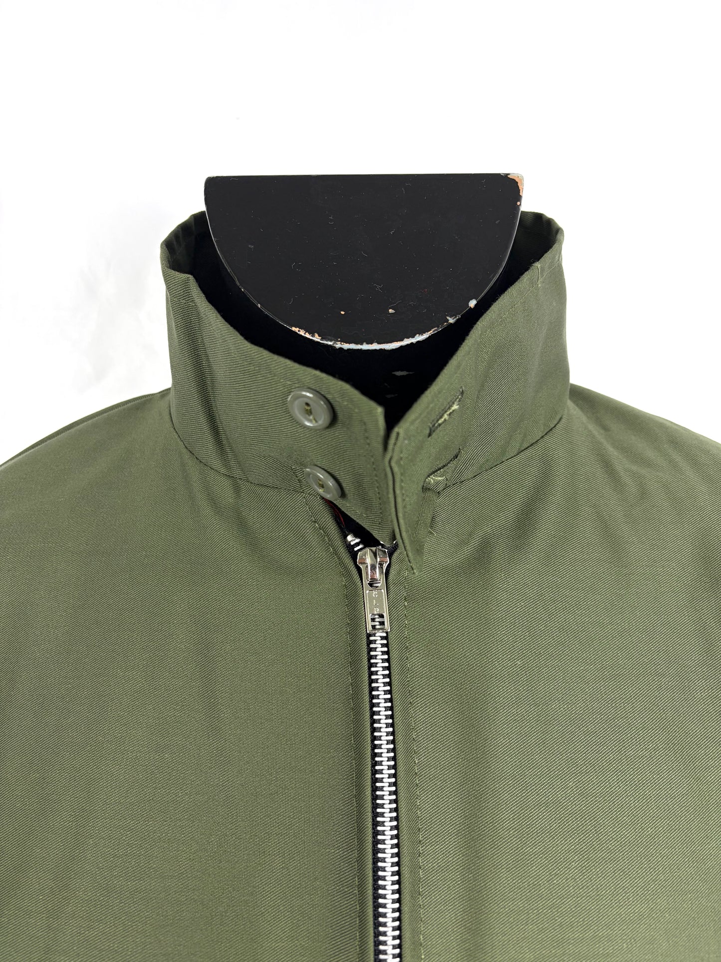 Giacca Harrington verde da uomo in cotone Made in England - Man Green Harrington Jacket - Shop In London