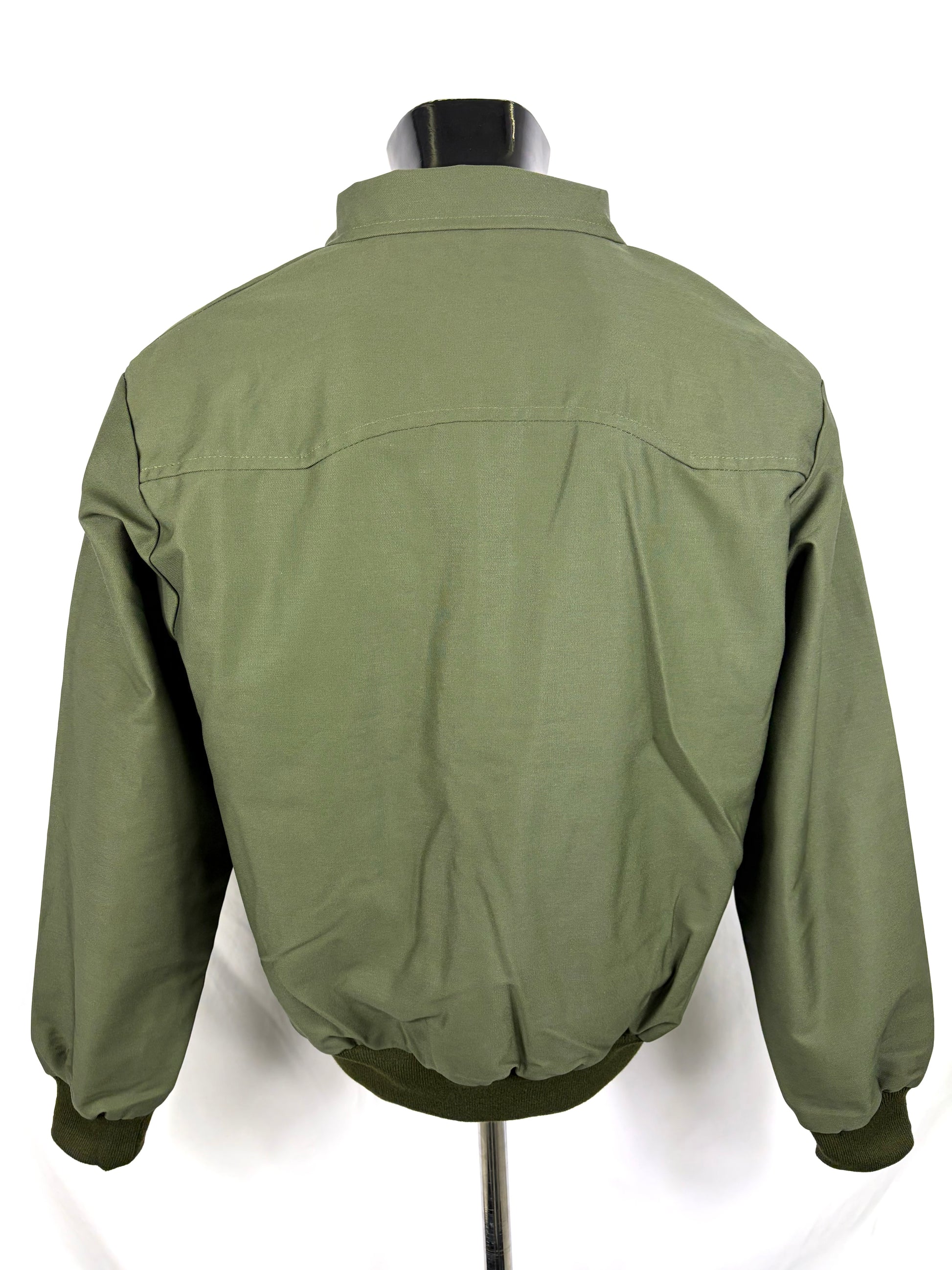 Giacca Harrington verde da uomo in cotone Made in England - Man Green Harrington Jacket - Shop In London