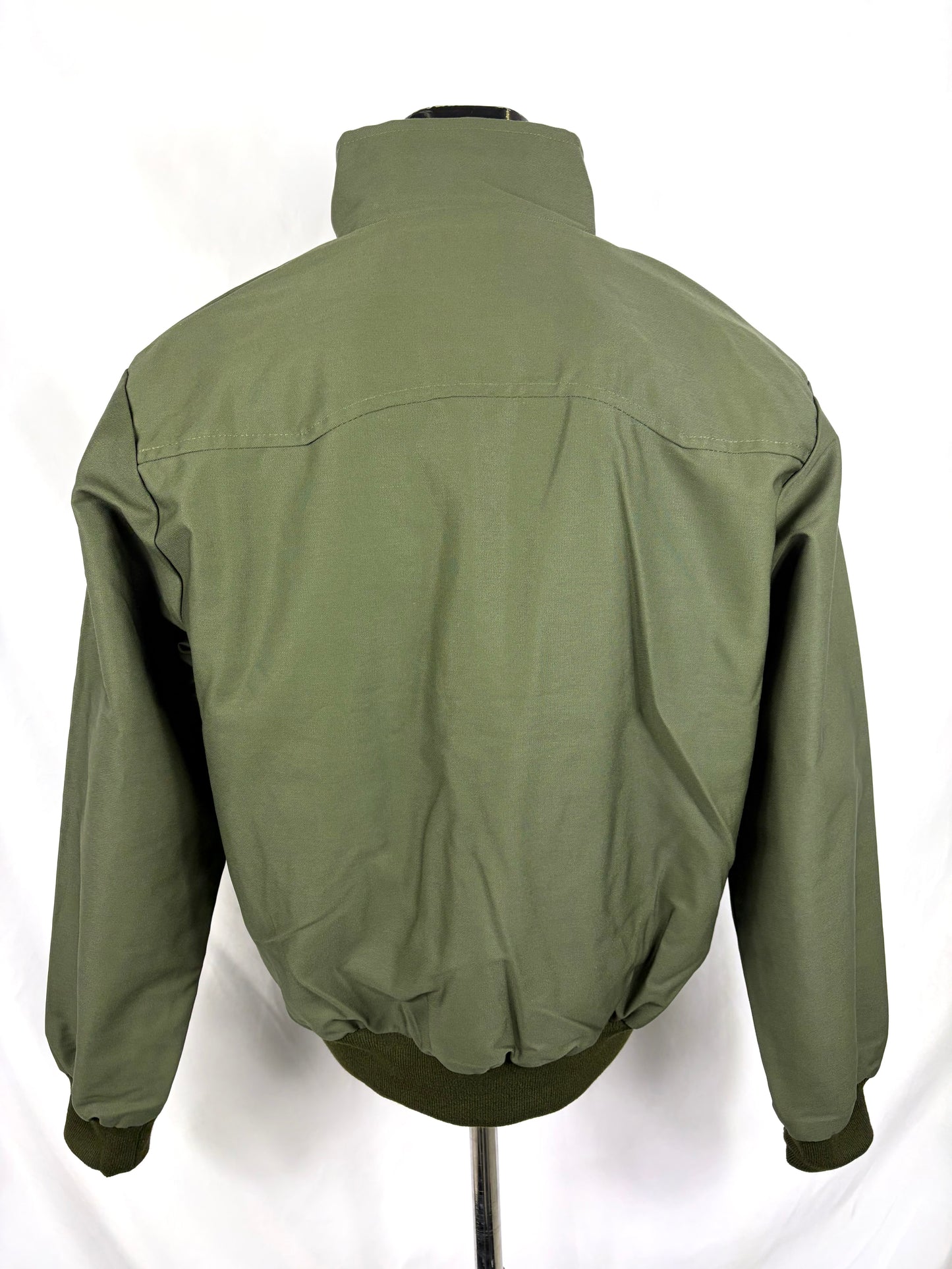 Giacca Harrington verde da uomo in cotone Made in England - Man Green Harrington Jacket - Shop In London