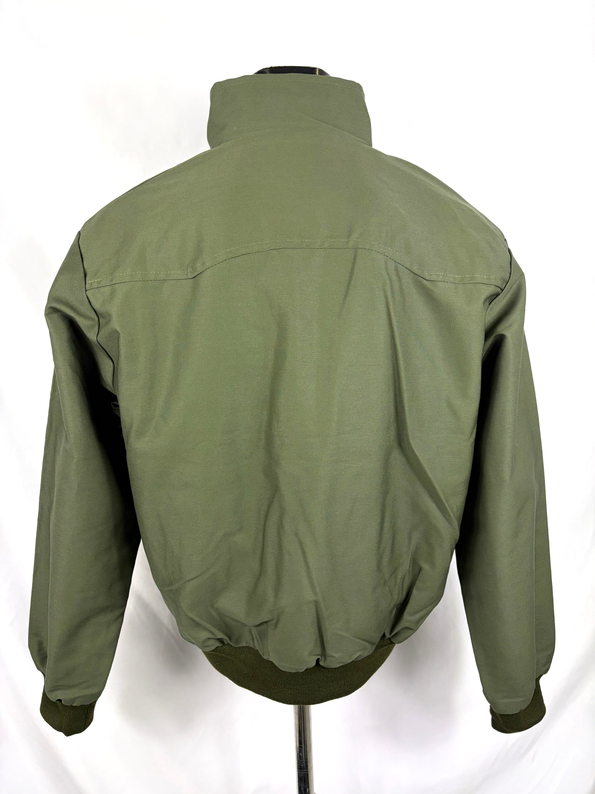 Giacca Harrington verde da uomo in cotone Made in England - Man Green Harrington Jacket - Shop In London