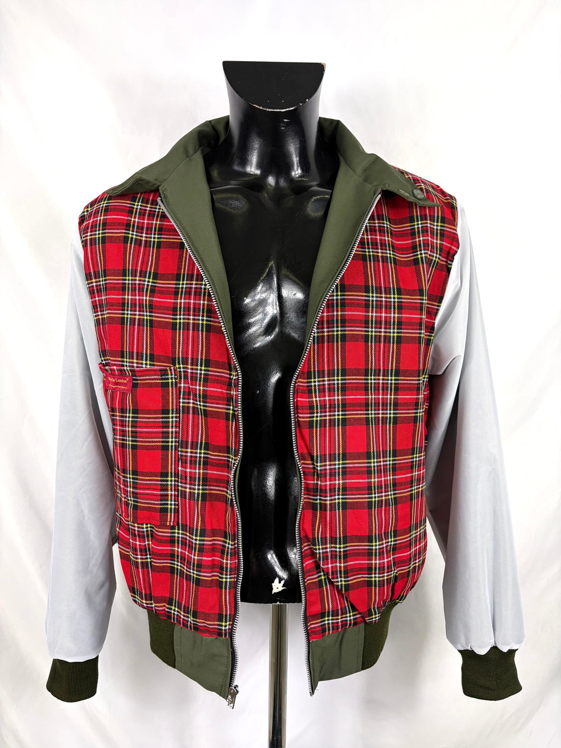Giacca Harrington verde da uomo in cotone Made in England - Man Green Harrington Jacket - Shop In London