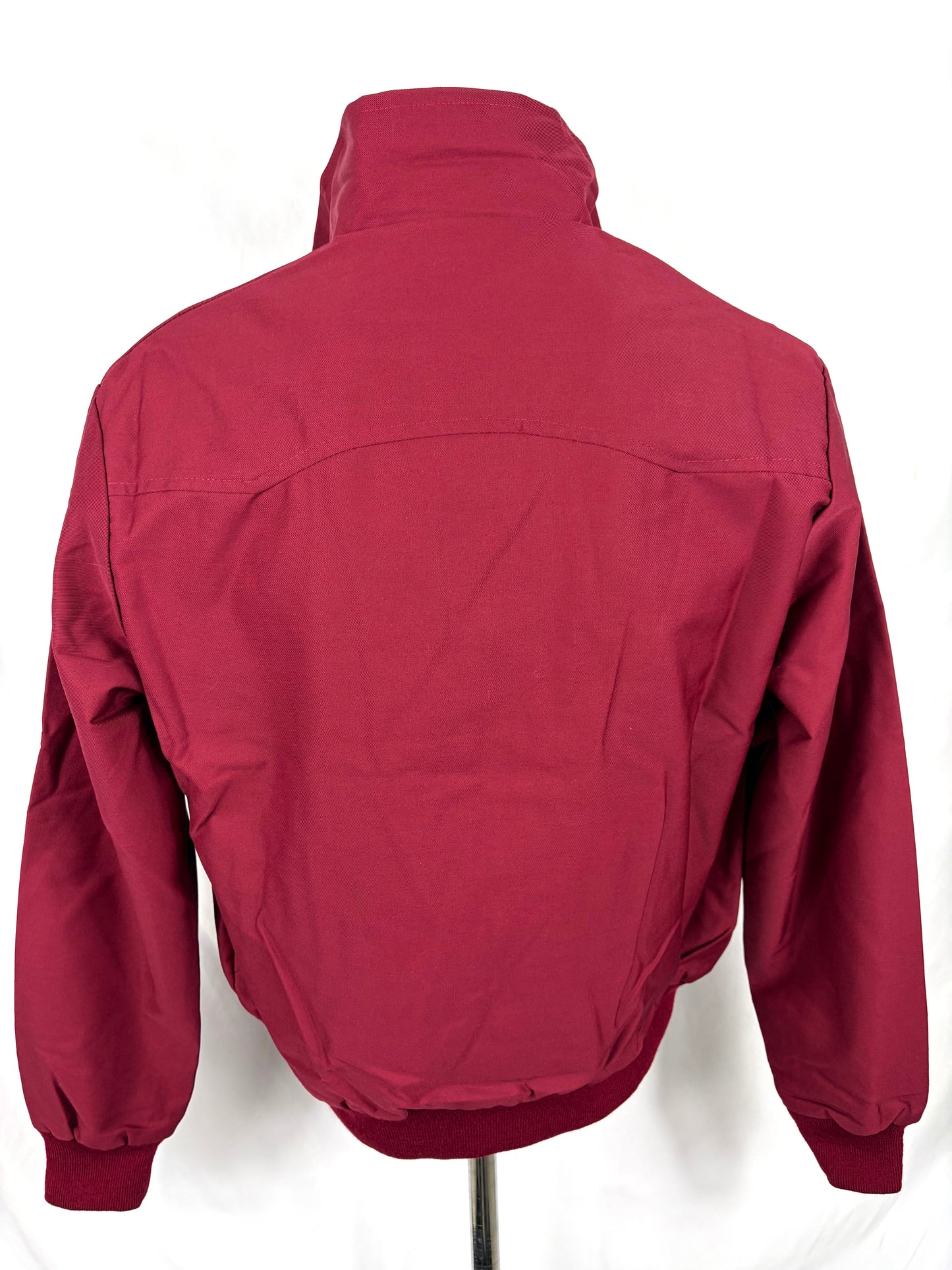 Giacca Harrington Bordeaux da uomo in cotone  Made in England - Man Wine Harrington Jacket - Shop In London
