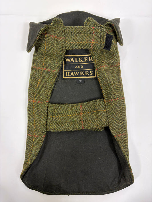 Cappotto per cane in lana tweed e in cotone cerato