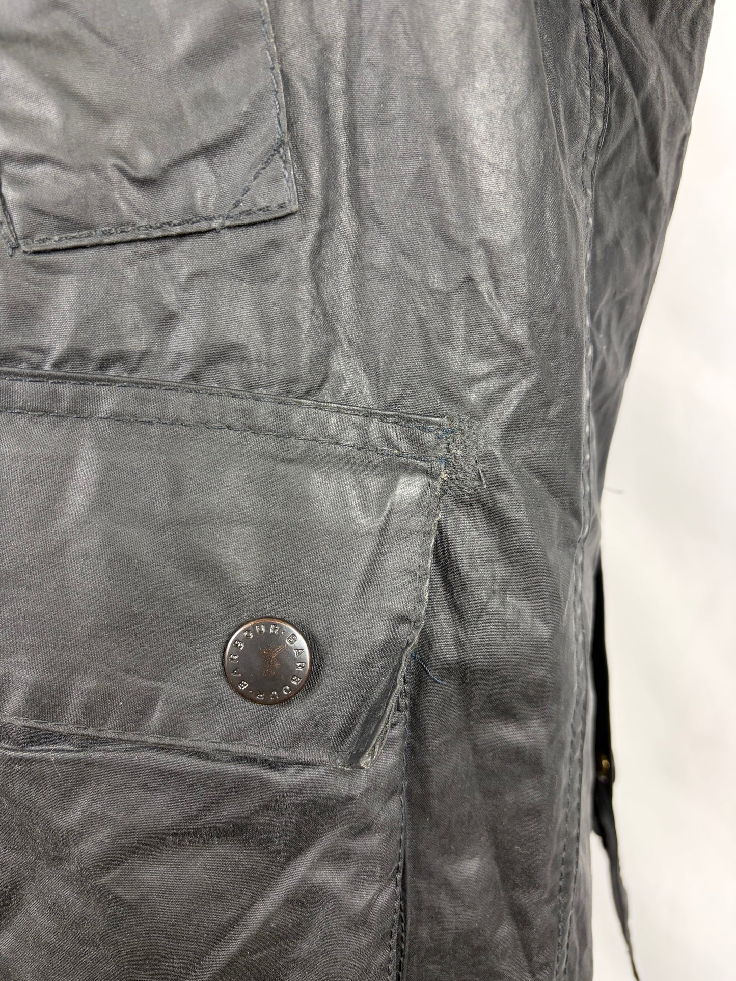 Barbour Bedale vintage blu cerato C36/91 CM  Vintage Bedale Waxed jacket size c36 Small