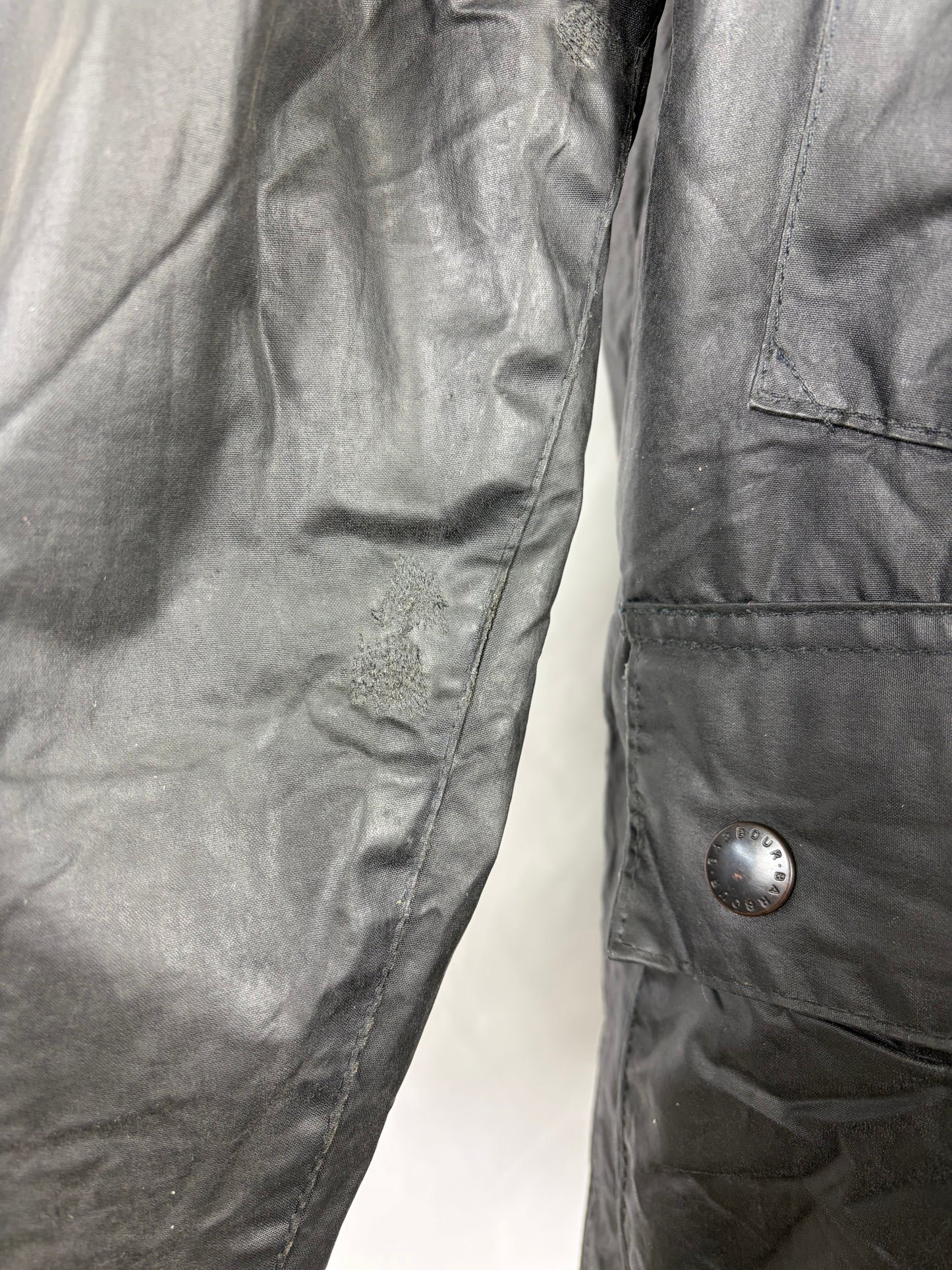 Barbour Bedale vintage blu cerato C36/91 CM  Vintage Bedale Waxed jacket size c36 Small