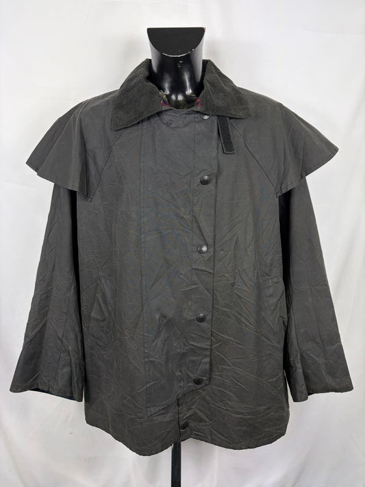 RARO Barbour Backhouse Nero C44/112cm Riding short Black Wax Jacket Size XLarge - Shop In London