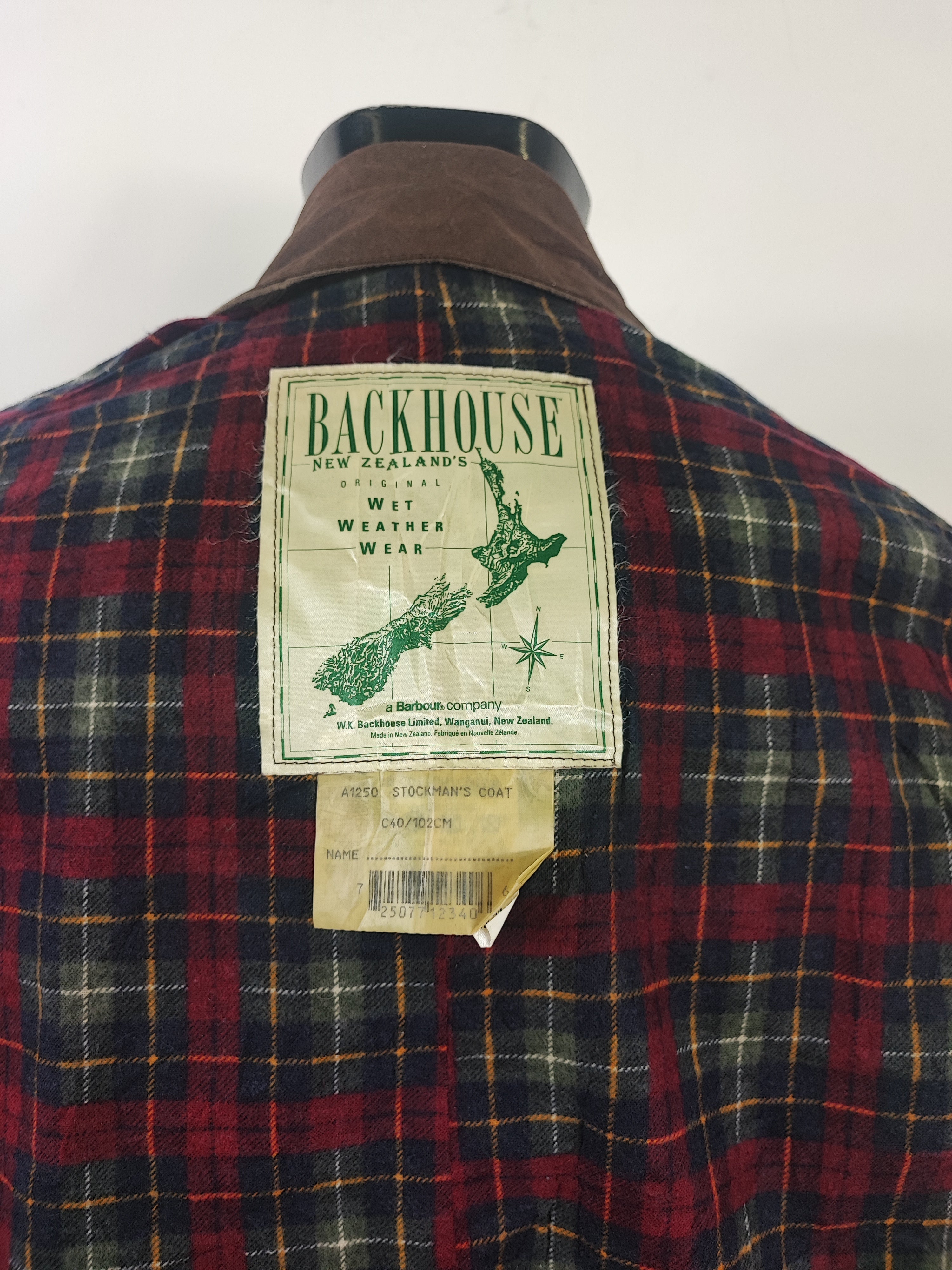 RARO Cappotto Barbour Stockman marrone Lungo Medium C40 Man Brown wax Shop In London