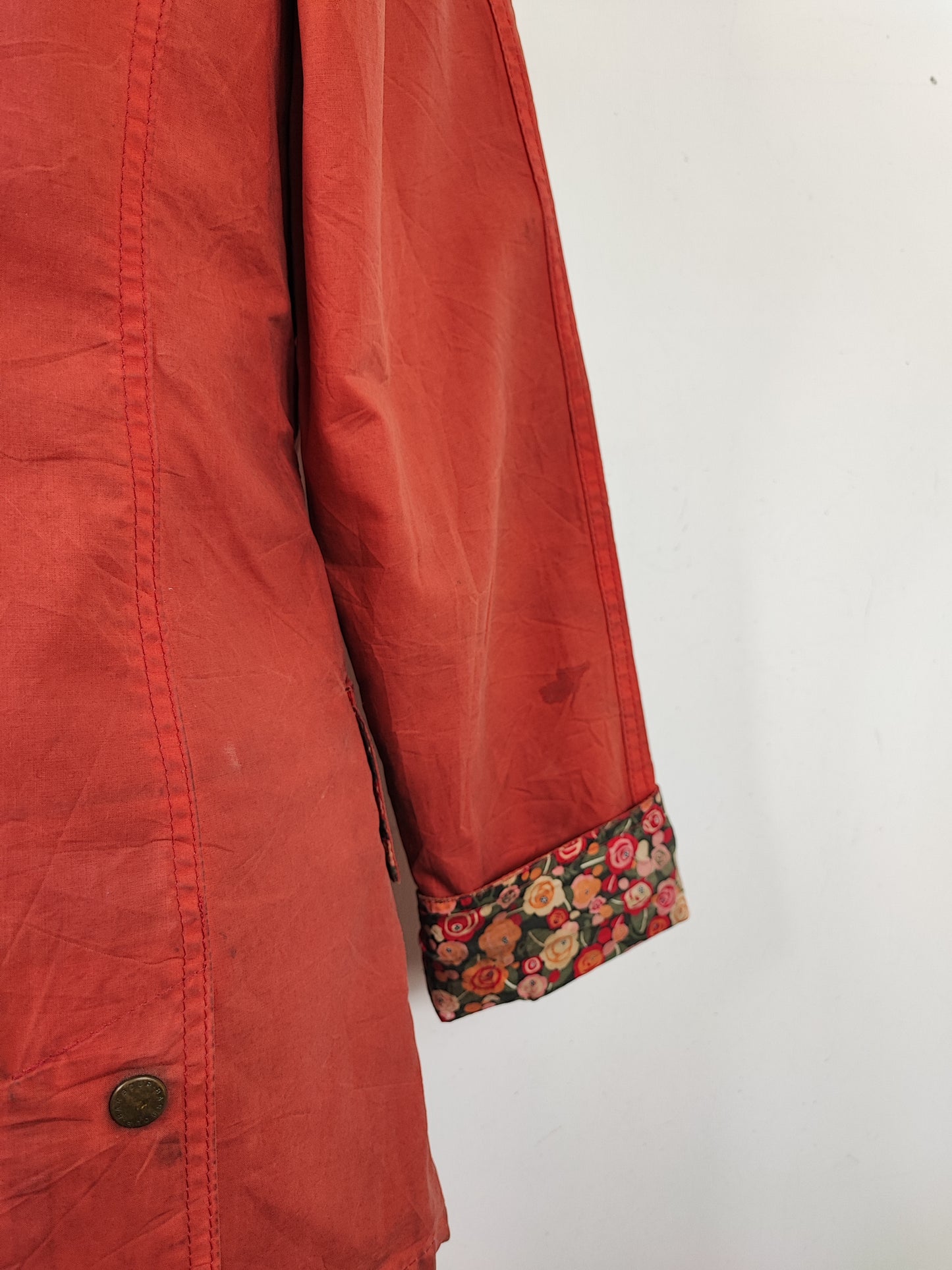 Giacca Barbour da donna Hope Beadnell Arancio Uk8 Xsmall - Lady Wax Hope Orange Beadnell uk8