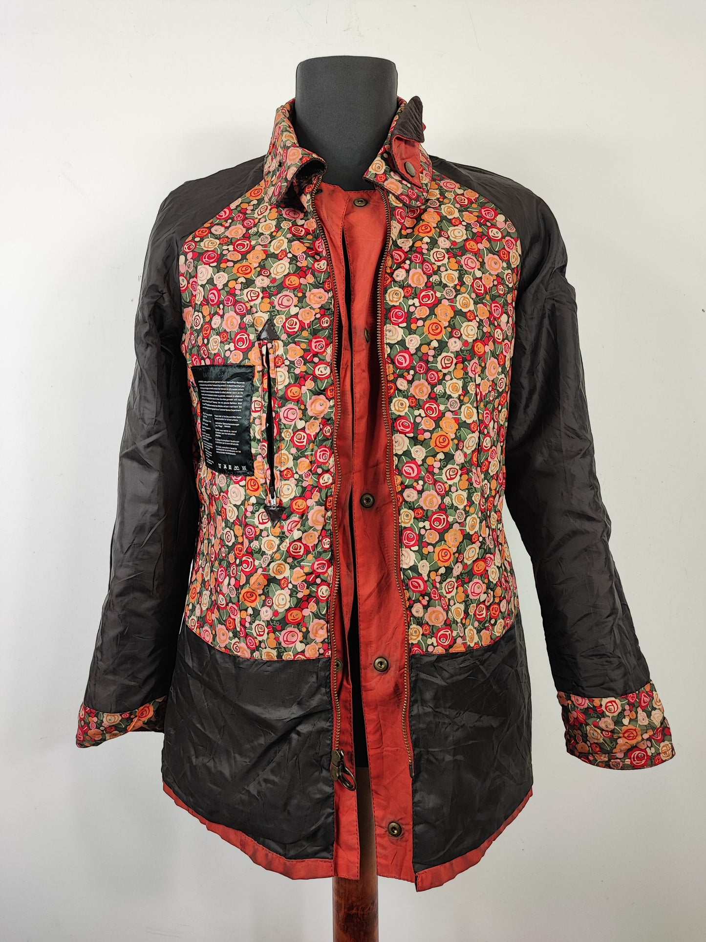 Giacca Barbour da donna Hope Beadnell Arancio Uk8 Xsmall - Lady Wax Hope Orange Beadnell uk8