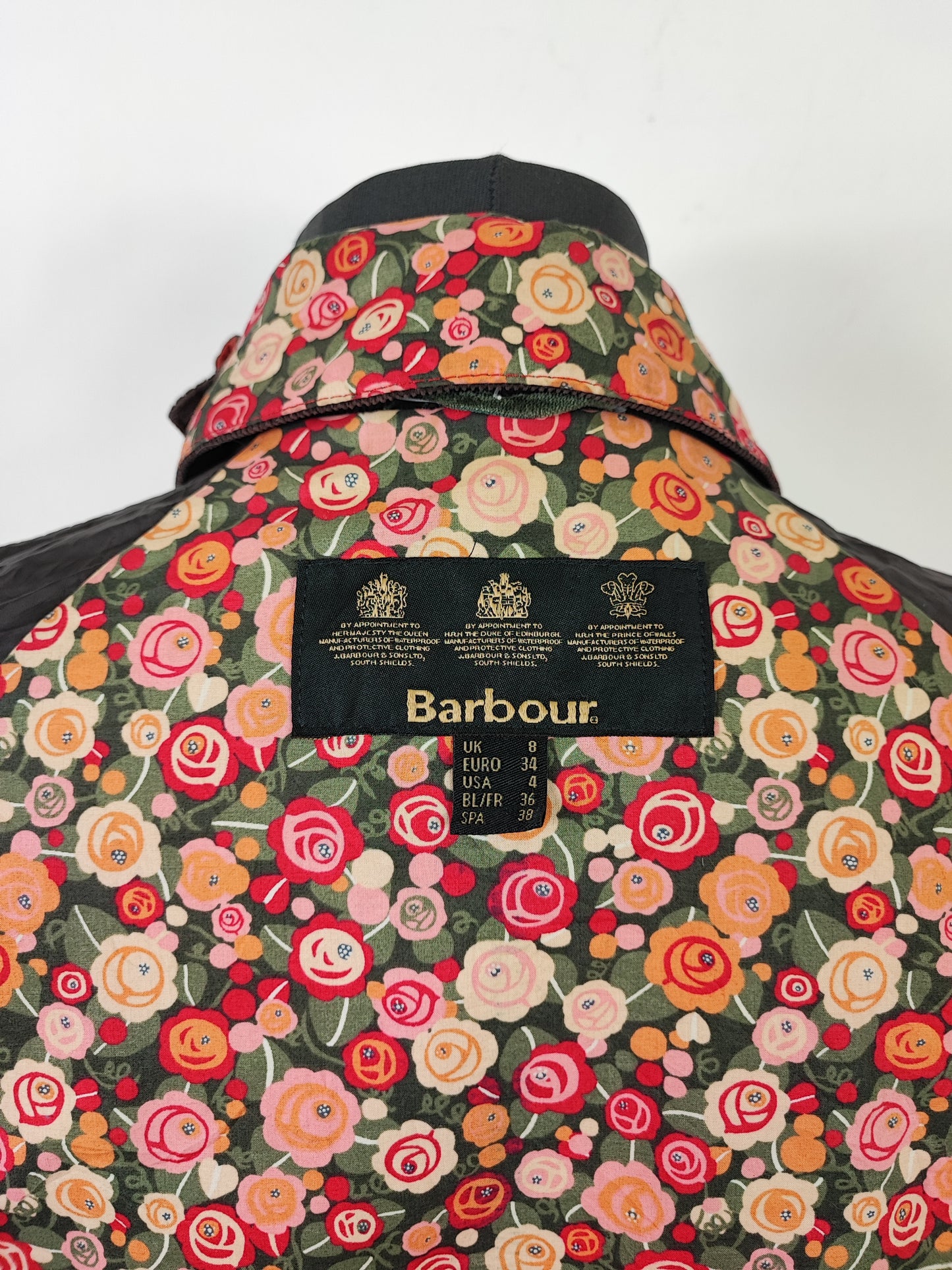 Giacca Barbour da donna Hope Beadnell Arancio Uk8 Xsmall - Lady Wax Hope Orange Beadnell uk8