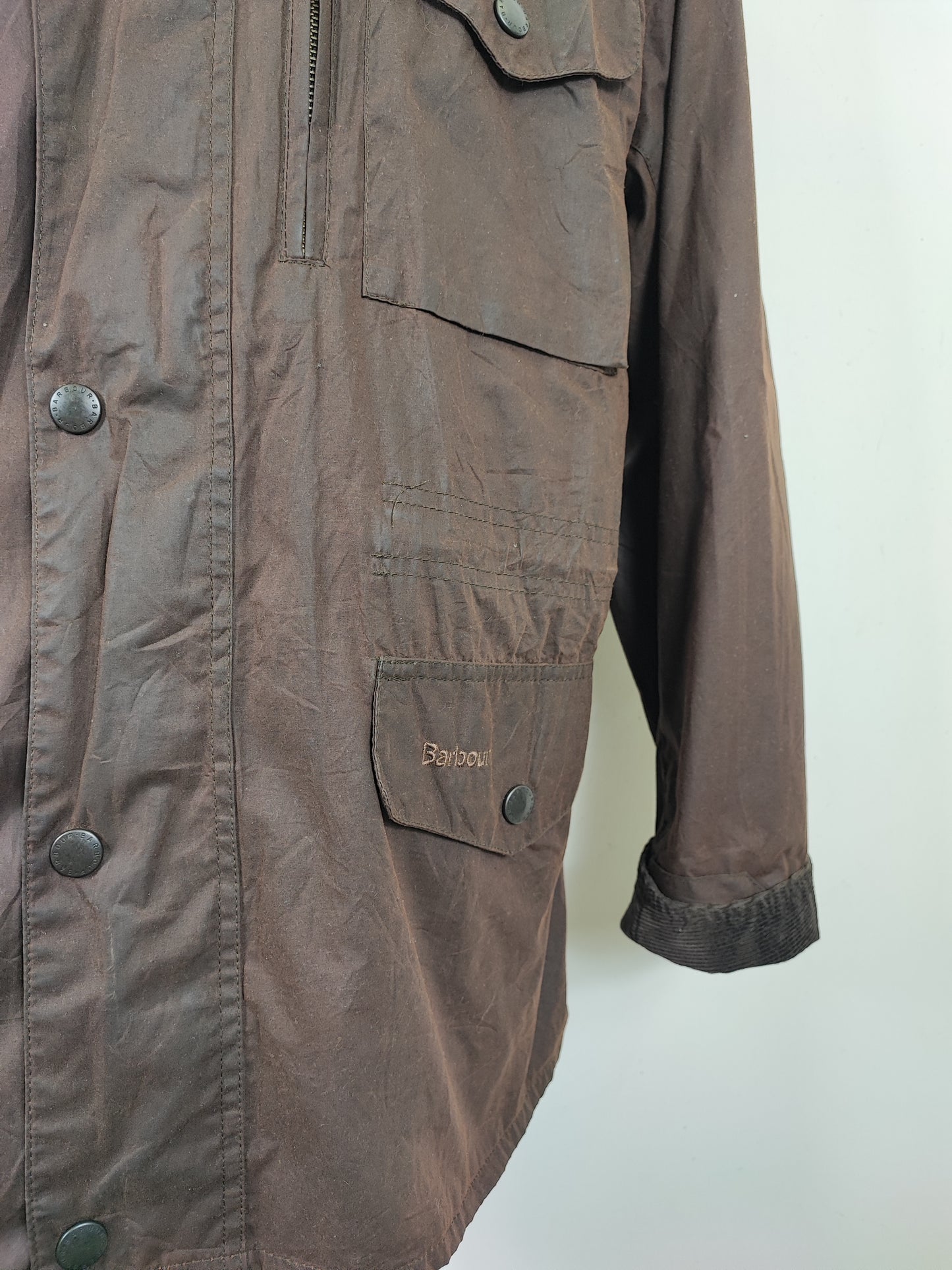 Barbour Giacca da uomo Sapper marrone XL Man Flyweight Brown Sapper Jacket Size XL