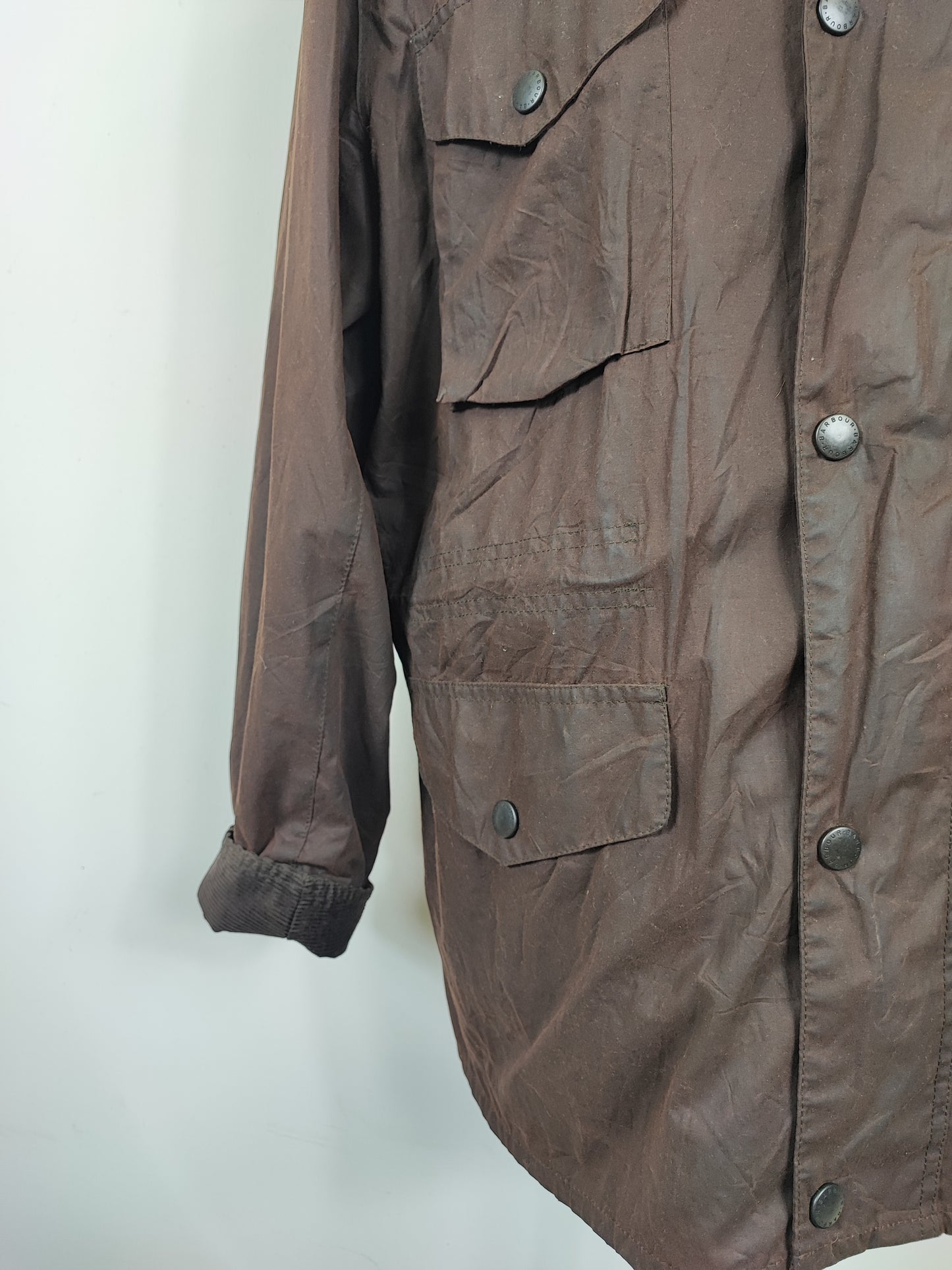 Barbour Giacca da uomo Sapper marrone XL Man Flyweight Brown Sapper Jacket Size XL