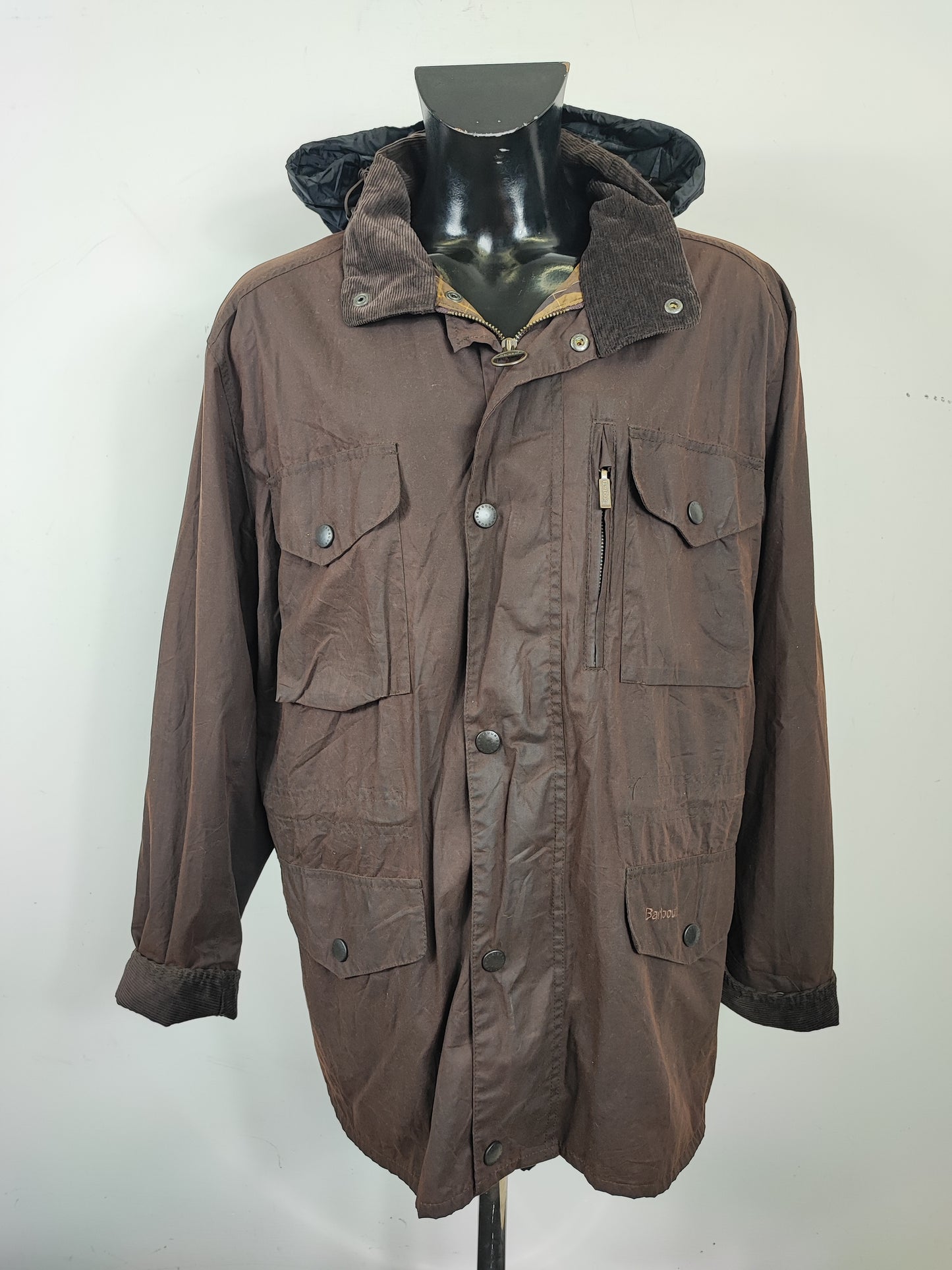 Barbour Giacca da uomo Sapper marrone XL Man Flyweight Brown Sapper Jacket Size XL