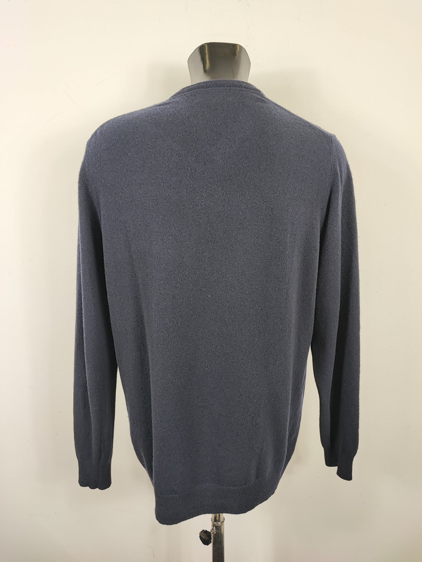 Maglione Barbour Blu large in lana - Lambswool V neck navy size Large