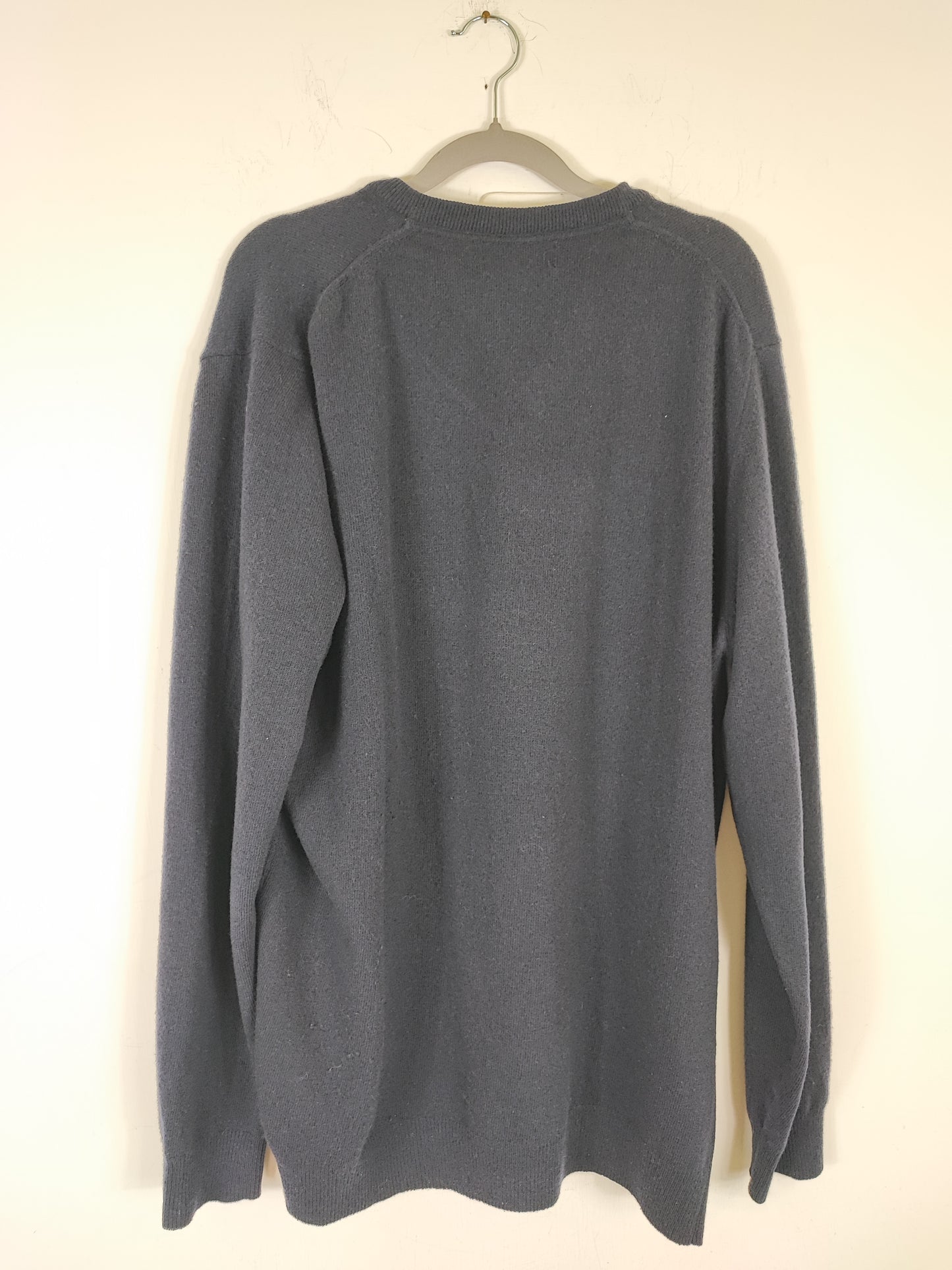 Maglione Barbour Blu large in lana - Lambswool V neck navy size Large