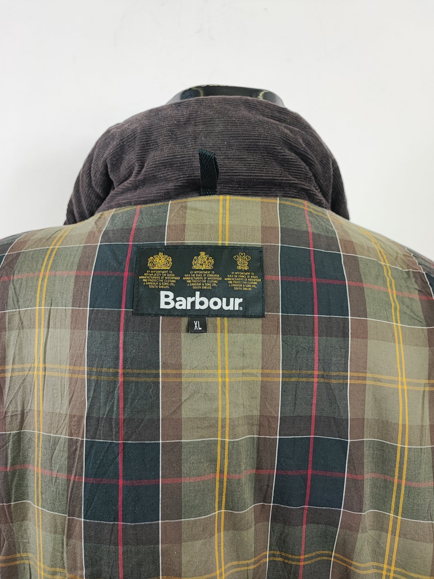 Piumino Barbour Verde XL cerato Hemmingford Jacket - Green Down Wax Jacket with hood size XL