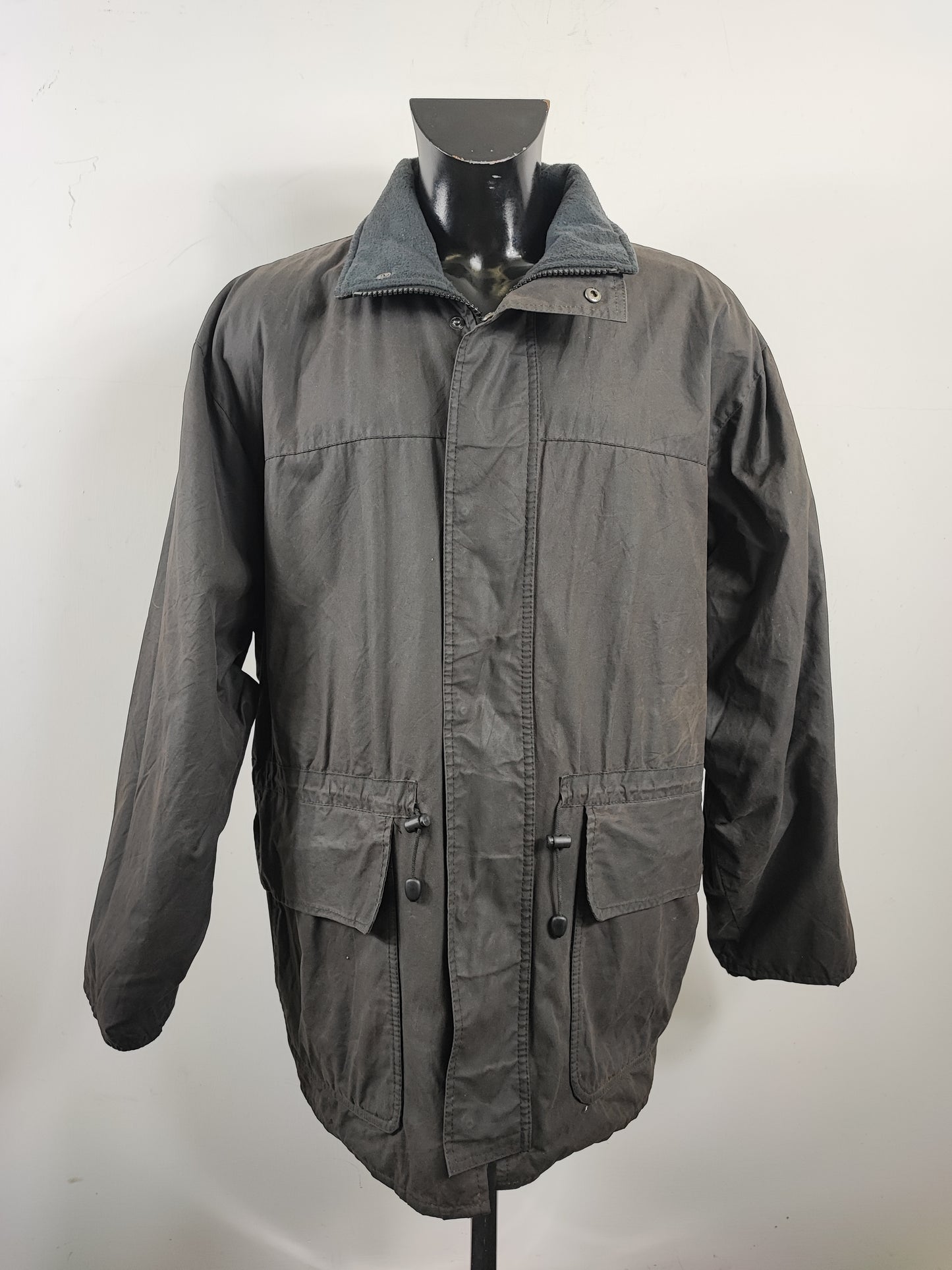 Barbour Giacca da Uomo nera cerata XLarge Man Polarwax Black Jacket Size XL