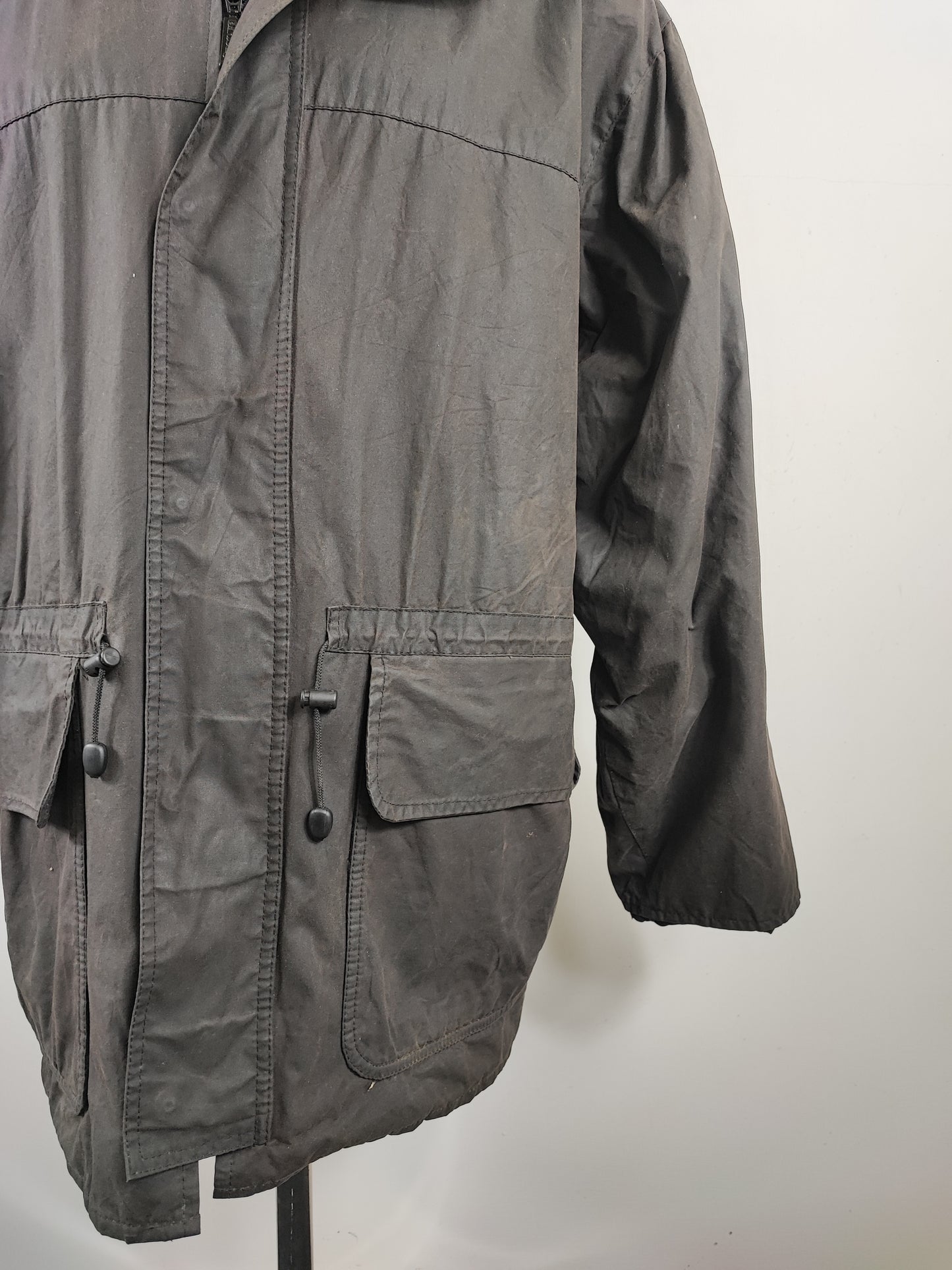 Barbour Giacca da Uomo nera cerata XLarge Man Polarwax Black Jacket Size XL