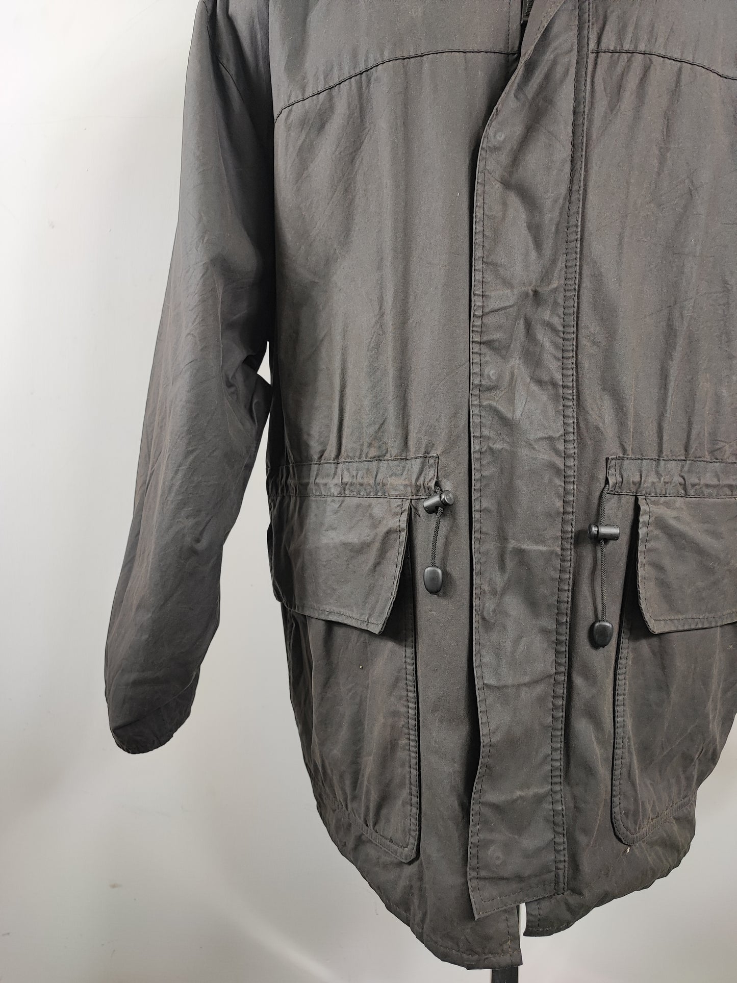 Barbour Giacca da Uomo nera cerata XLarge Man Polarwax Black Jacket Size XL