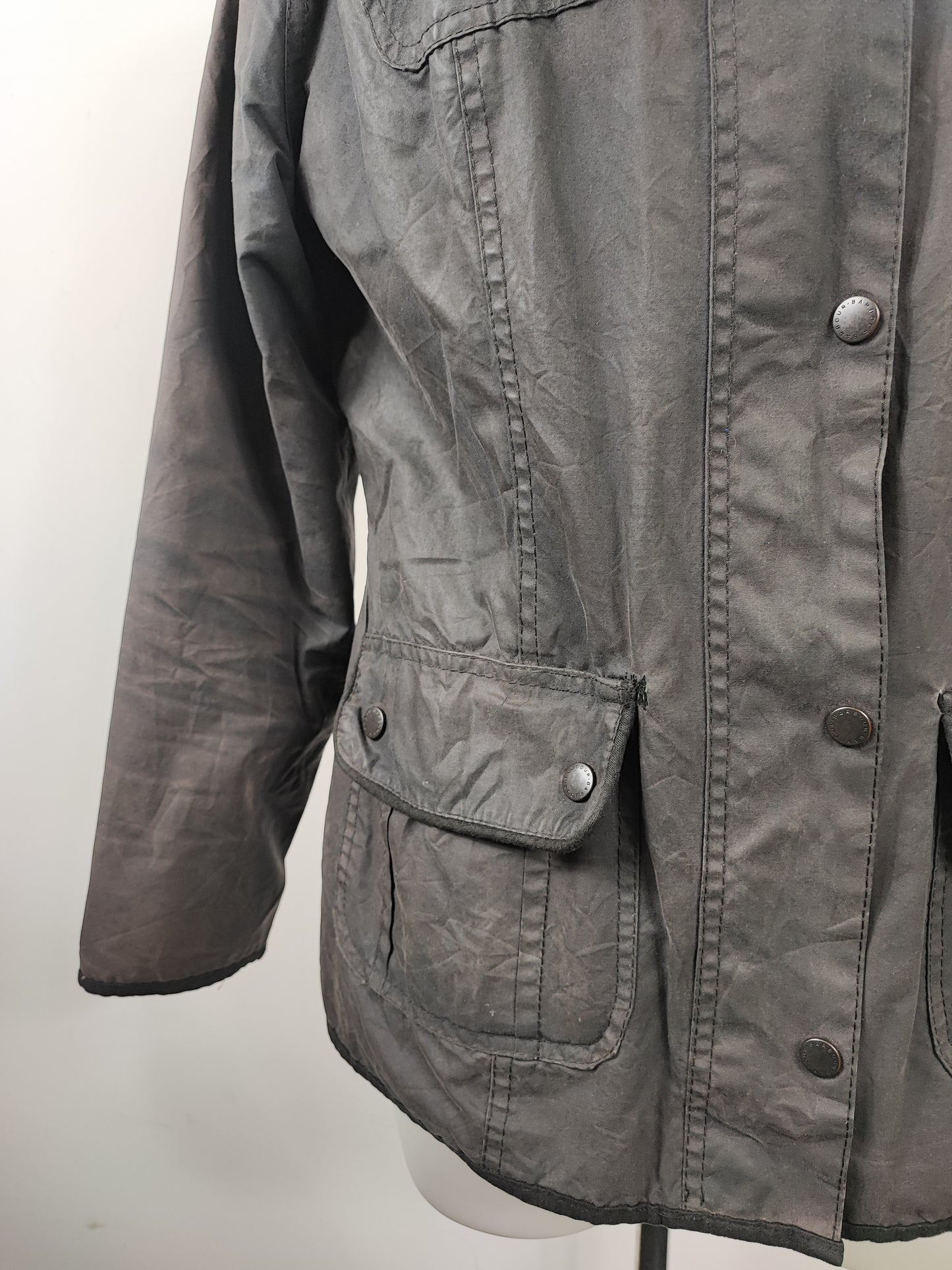 Giacca Barbour corta Unisex Utility Nera UK16 Black short Unisex Utility jacket tg.46 ita