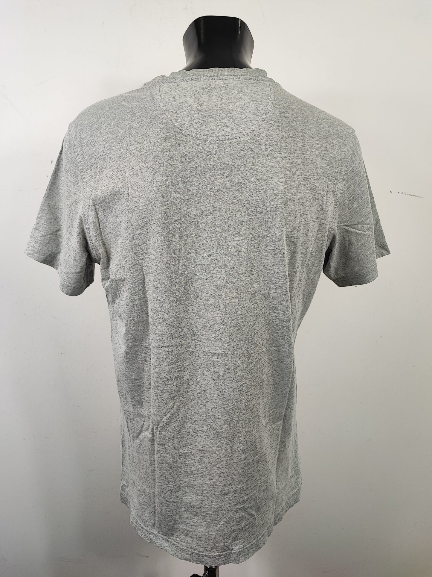 T-shirt Barbour grigia da uomo in cotone taglia Large