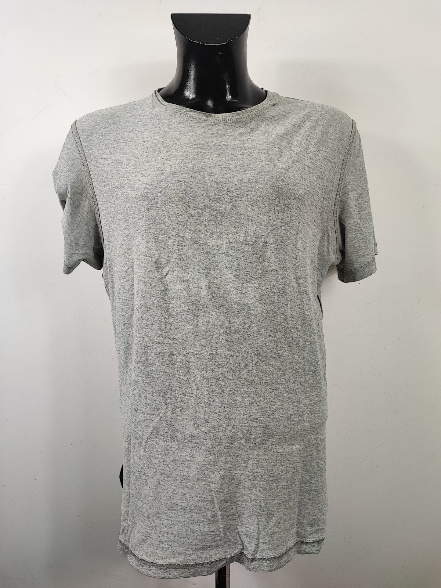 T-shirt Barbour grigia da uomo in cotone taglia Large