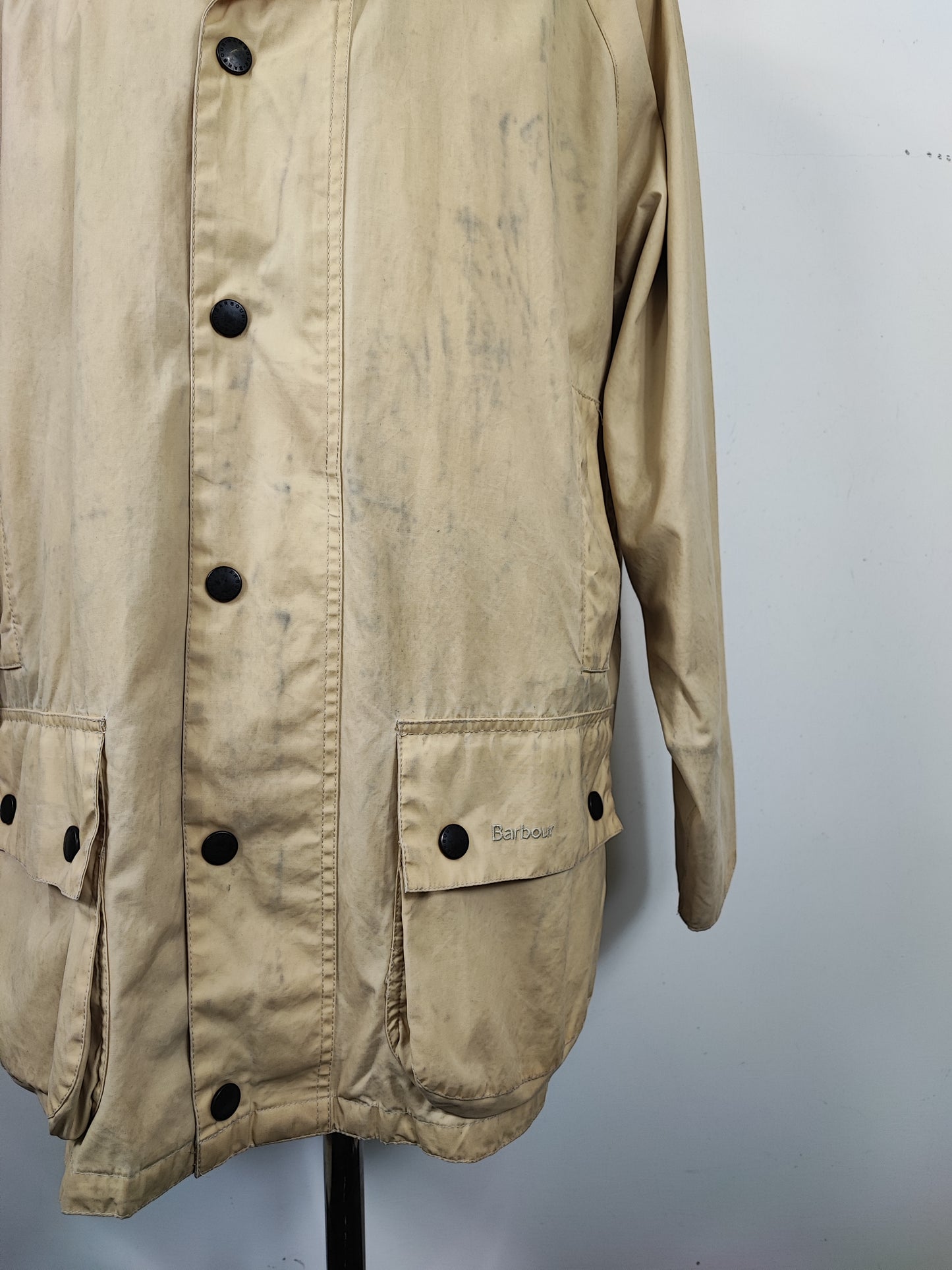 Giacca Barbour da uomo Summer Beaufort Beige Large Beige Summer Beaufort jacket L