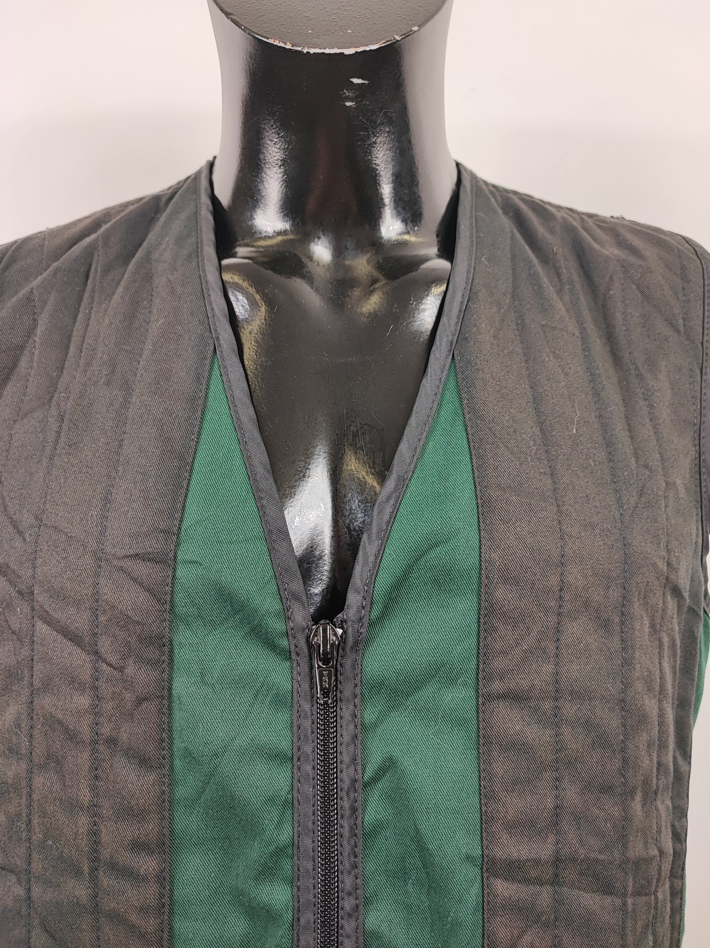 Gilet Barbour Uomo vintage da tiro verde Medium C40/102 cm  -Man Shooting Vintage Bickley Vest size M