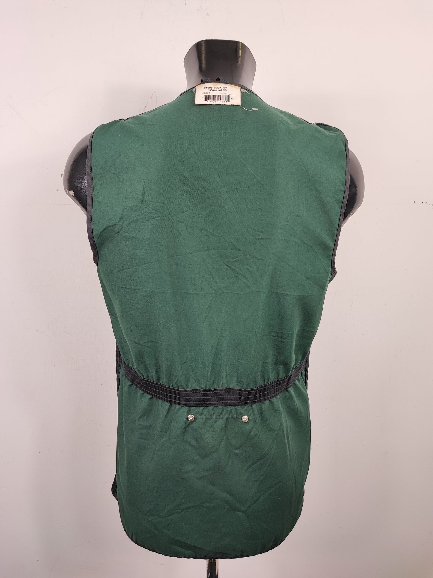 Gilet Barbour Uomo vintage da tiro verde Medium C40/102 cm  -Man Shooting Vintage Bickley Vest size M