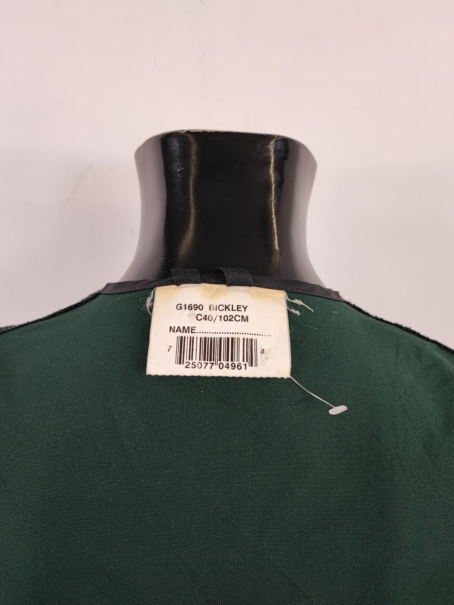 Gilet Barbour Uomo vintage da tiro verde Medium C40/102 cm  -Man Shooting Vintage Bickley Vest size M