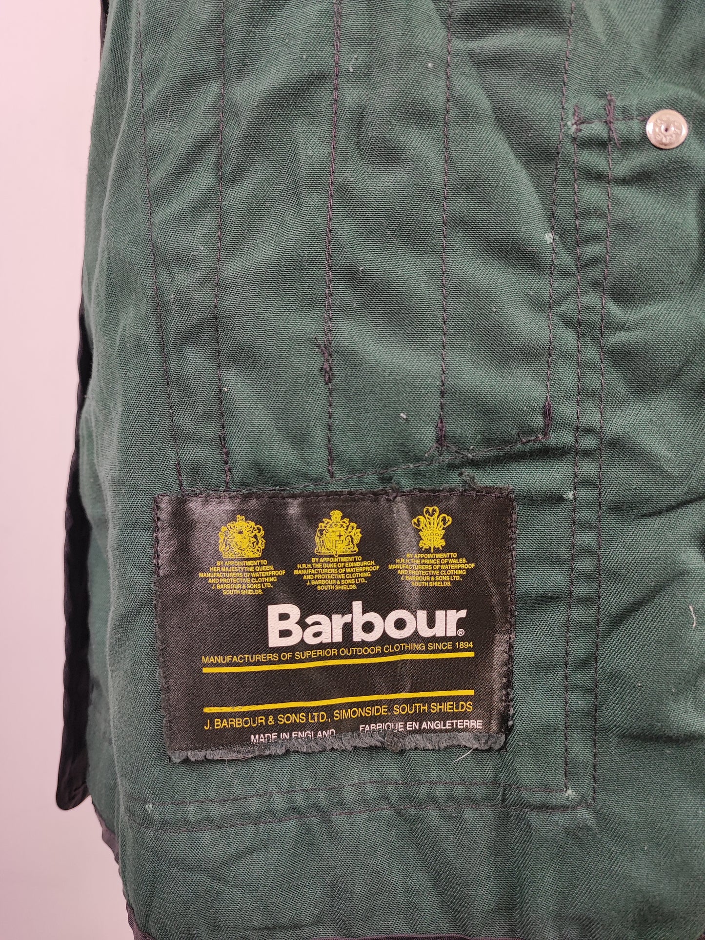 Gilet Barbour Uomo vintage da tiro verde Medium C40/102 cm  -Man Shooting Vintage Bickley Vest size M